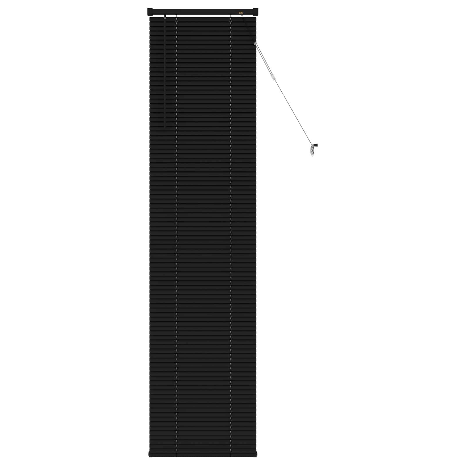 vidaXL Venetianer Jalousie Schwarz 213 x 40 cm PVC