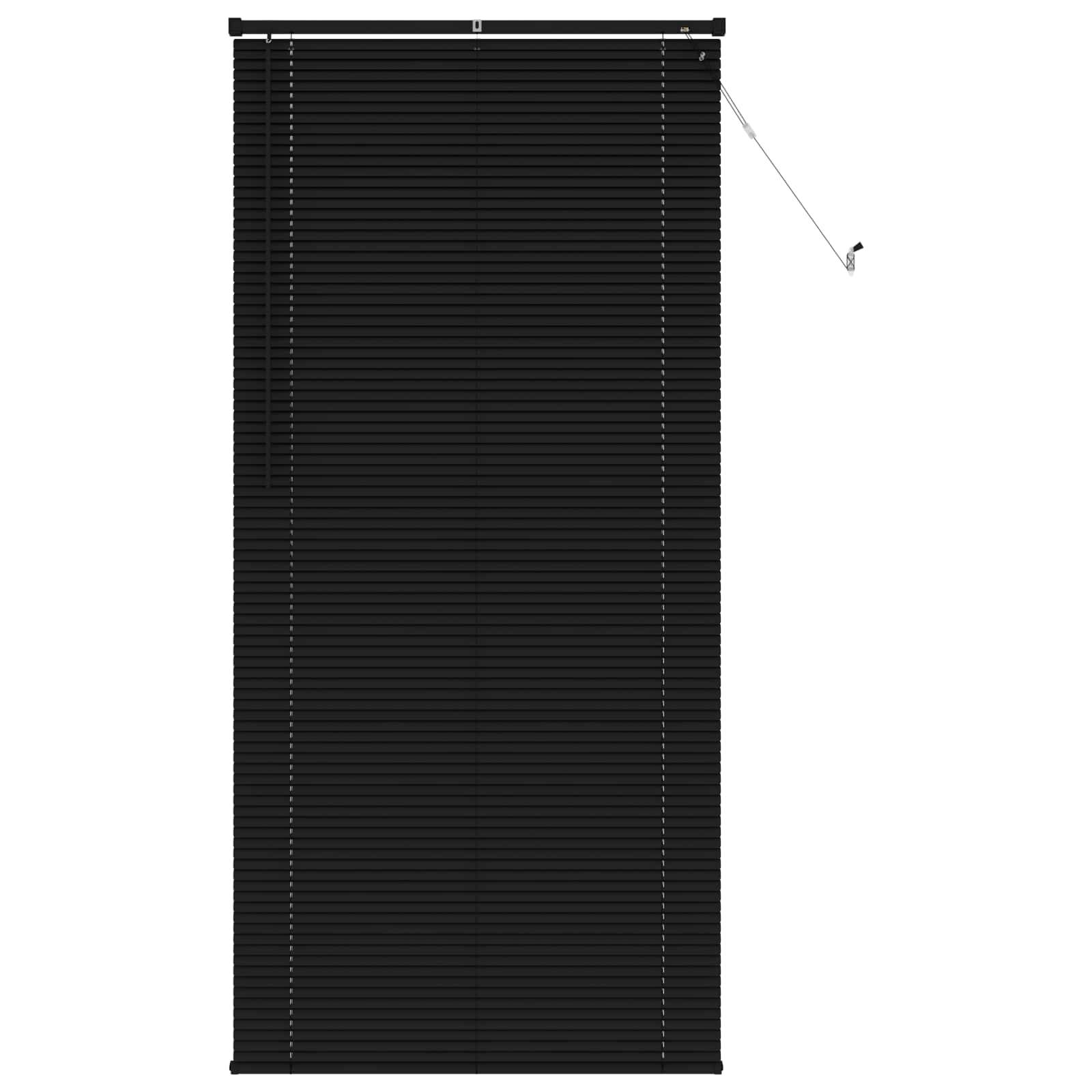 vidaXL Venetianer Jalousie Schwarz 213 x 90 cm PVC
