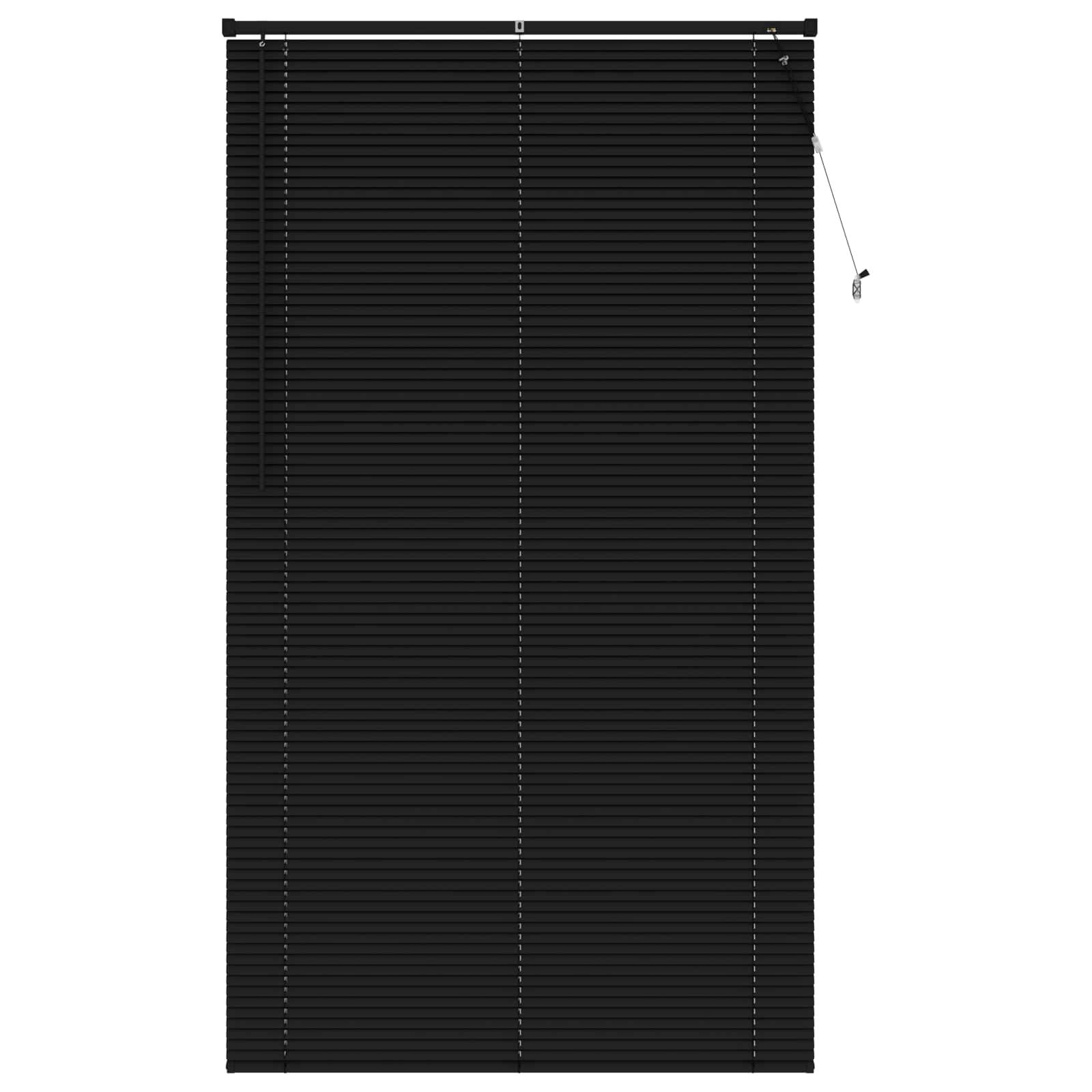 vidaXL Venetianer Jalousie Schwarz 213 x 110 cm PVC