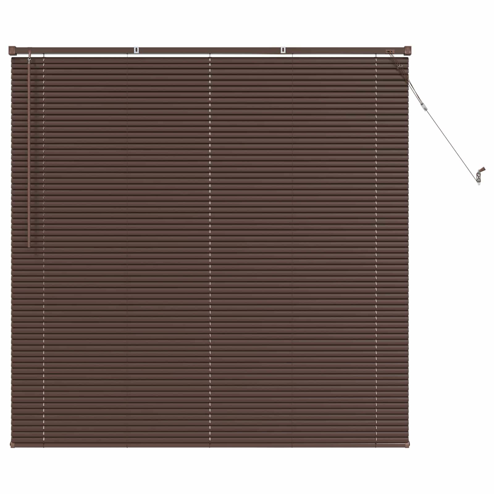 vidaXL Venetianer Jalousie Dunkelbraun 160 x 150 cm PVC
