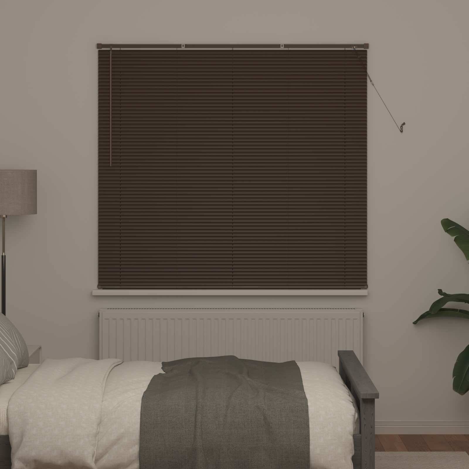 vidaXL Venetianer Jalousie Dunkelbraun 160 x 150 cm PVC