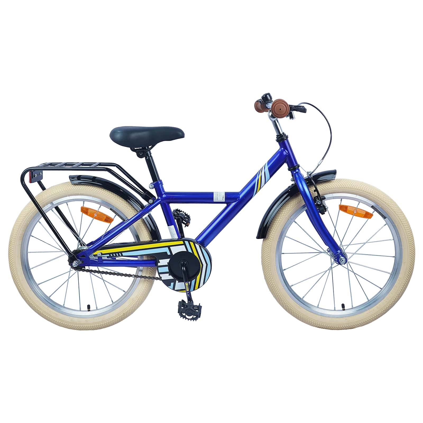 vidaXL Kinderfahrrad 20 Zoll für 6-11 Jahre alt Dunkelblau