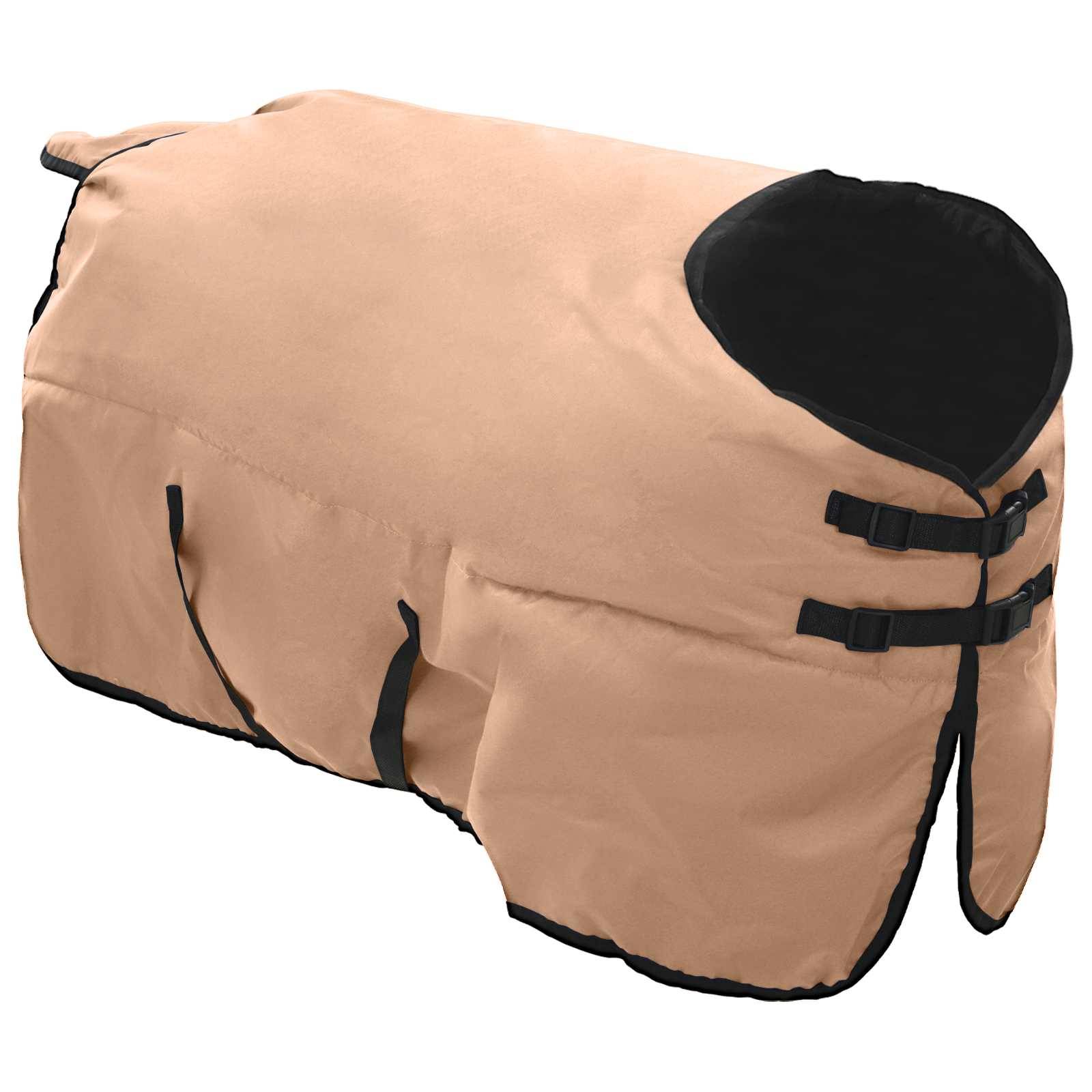 vidaXL Pferdedecke Cappuccino 155 cm Polyester