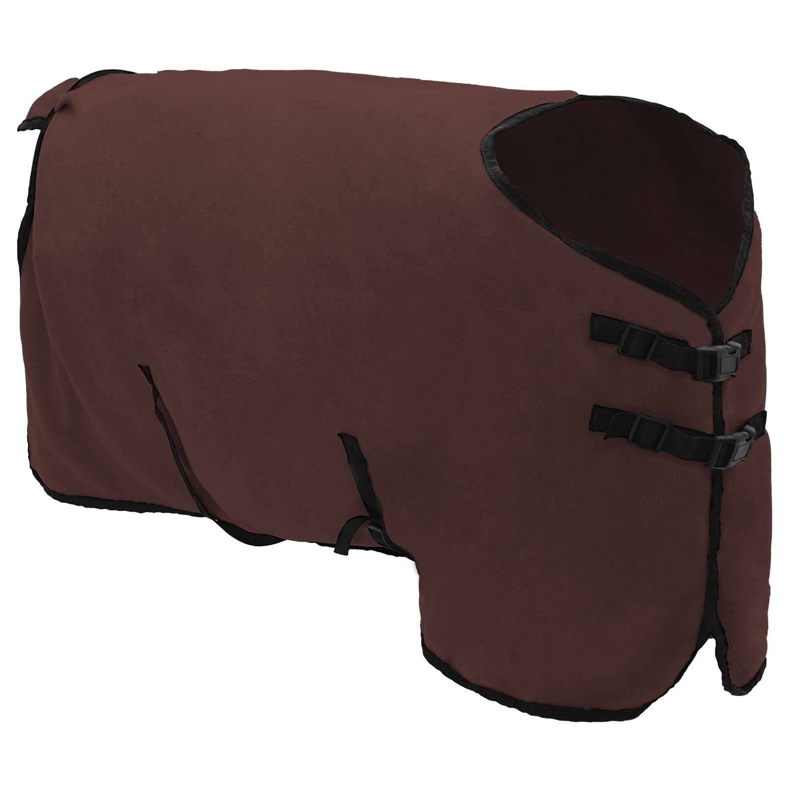 vidaXL Pferdedecke Volles Dunkelbraun 85 cm Polyester