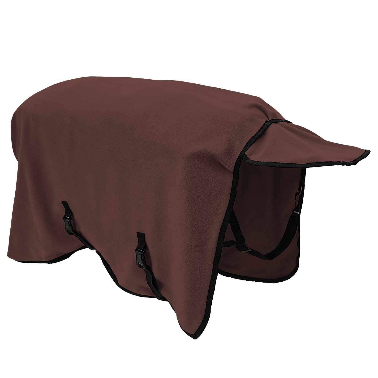 vidaXL Pferdedecke Volles Dunkelbraun 85 cm Polyester