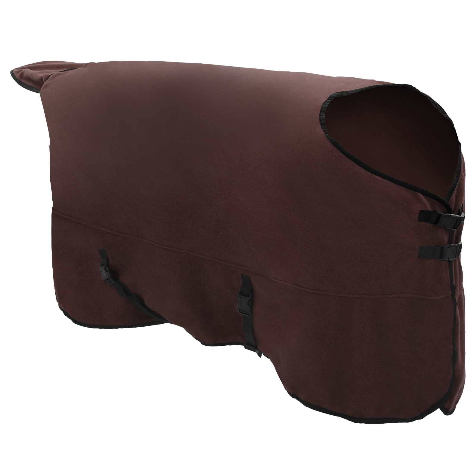 vidaXL Pferdedecke Volles Dunkelbraun 125 cm Polyester