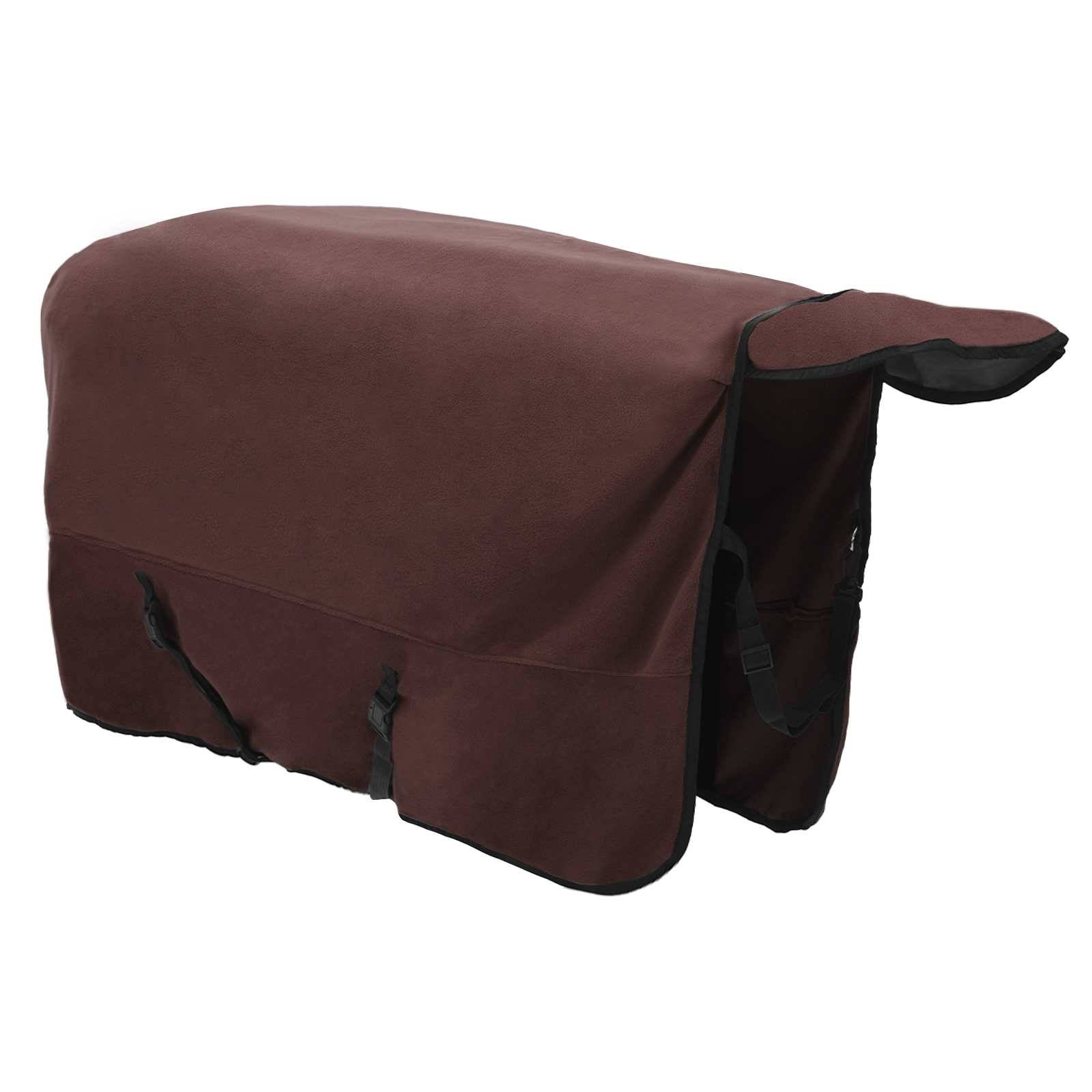 vidaXL Pferdedecke Volles Dunkelbraun 125 cm Polyester