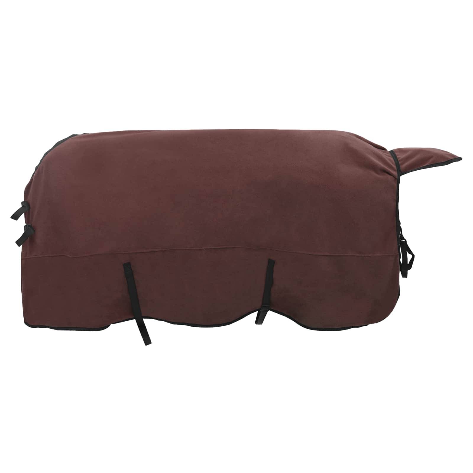 vidaXL Pferdedecke Volles Dunkelbraun 125 cm Polyester