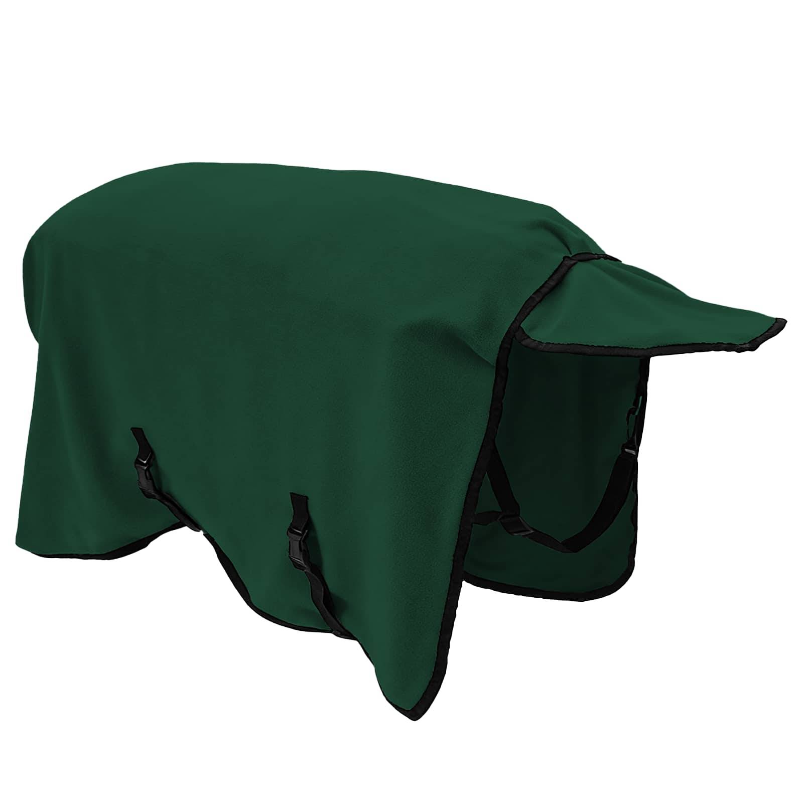 vidaXL Pferdedecke Dunkelgrün 75 cm Polyester