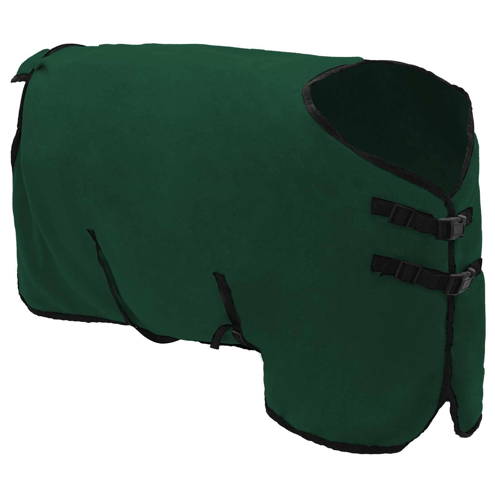 vidaXL Pferdedecke Dunkelgrün 75 cm Polyester
