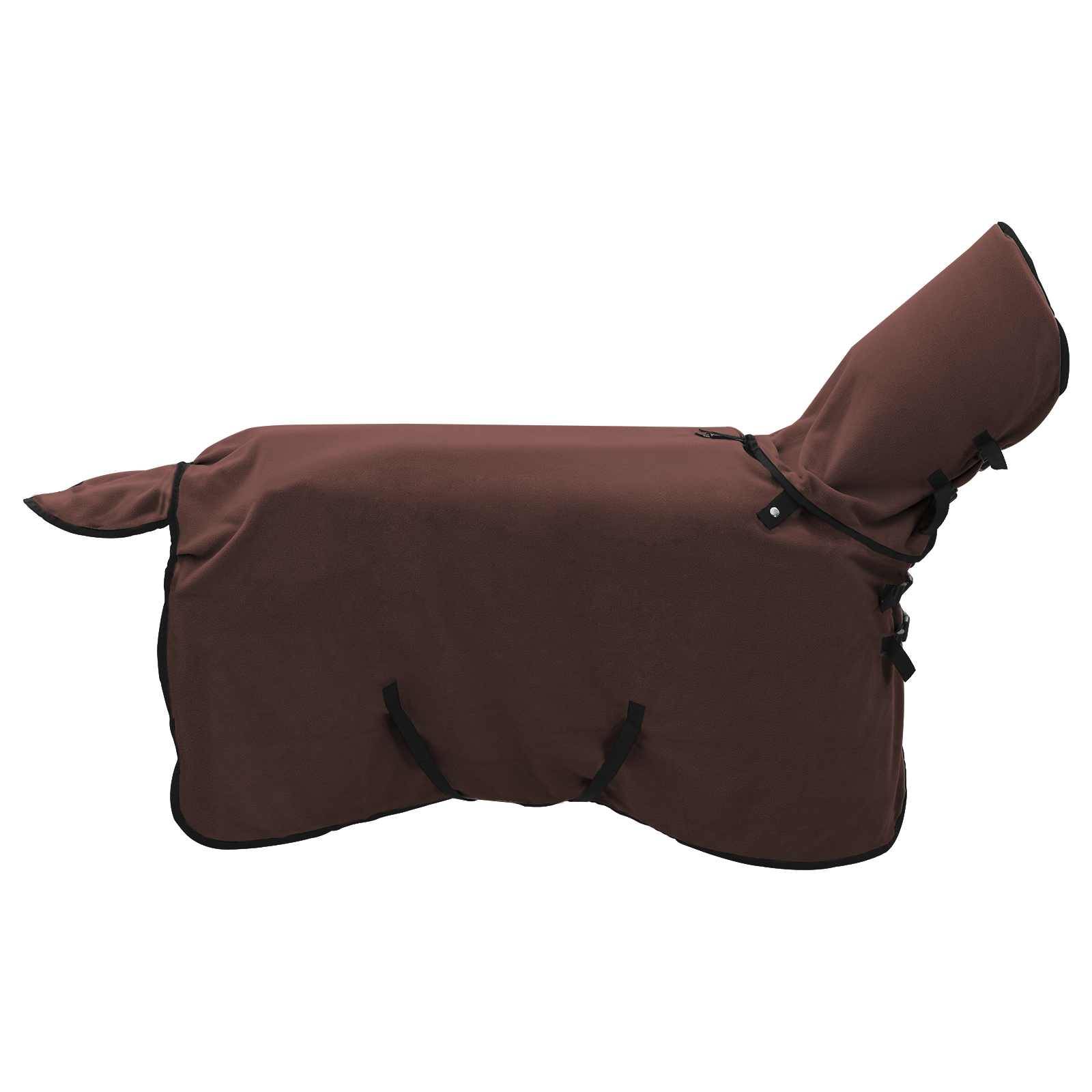 vidaXL Pferdedecke Volles Dunkelbraun 105 cm Polyester