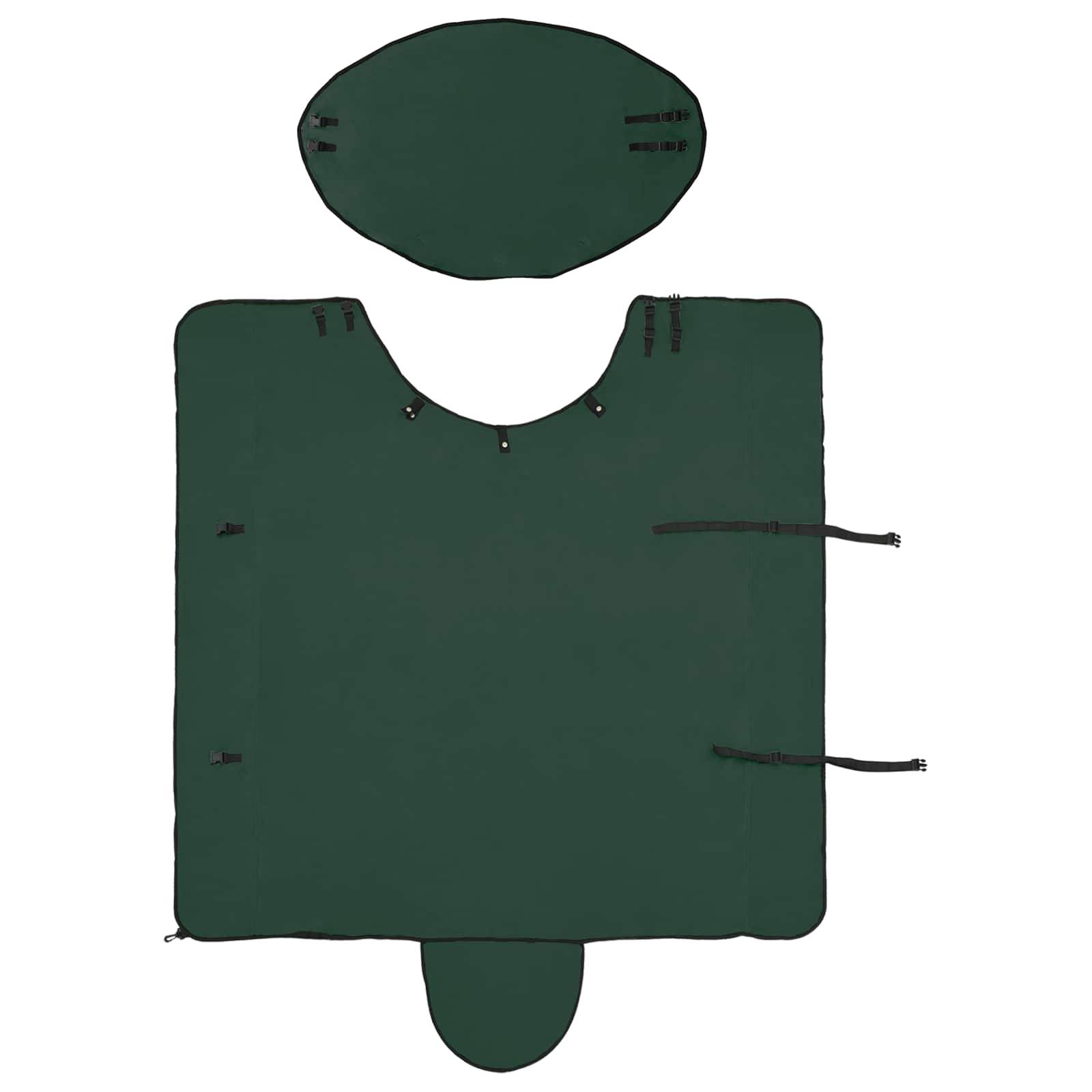 vidaXL Pferdedecke Dunkelgrün 135 cm Polyester