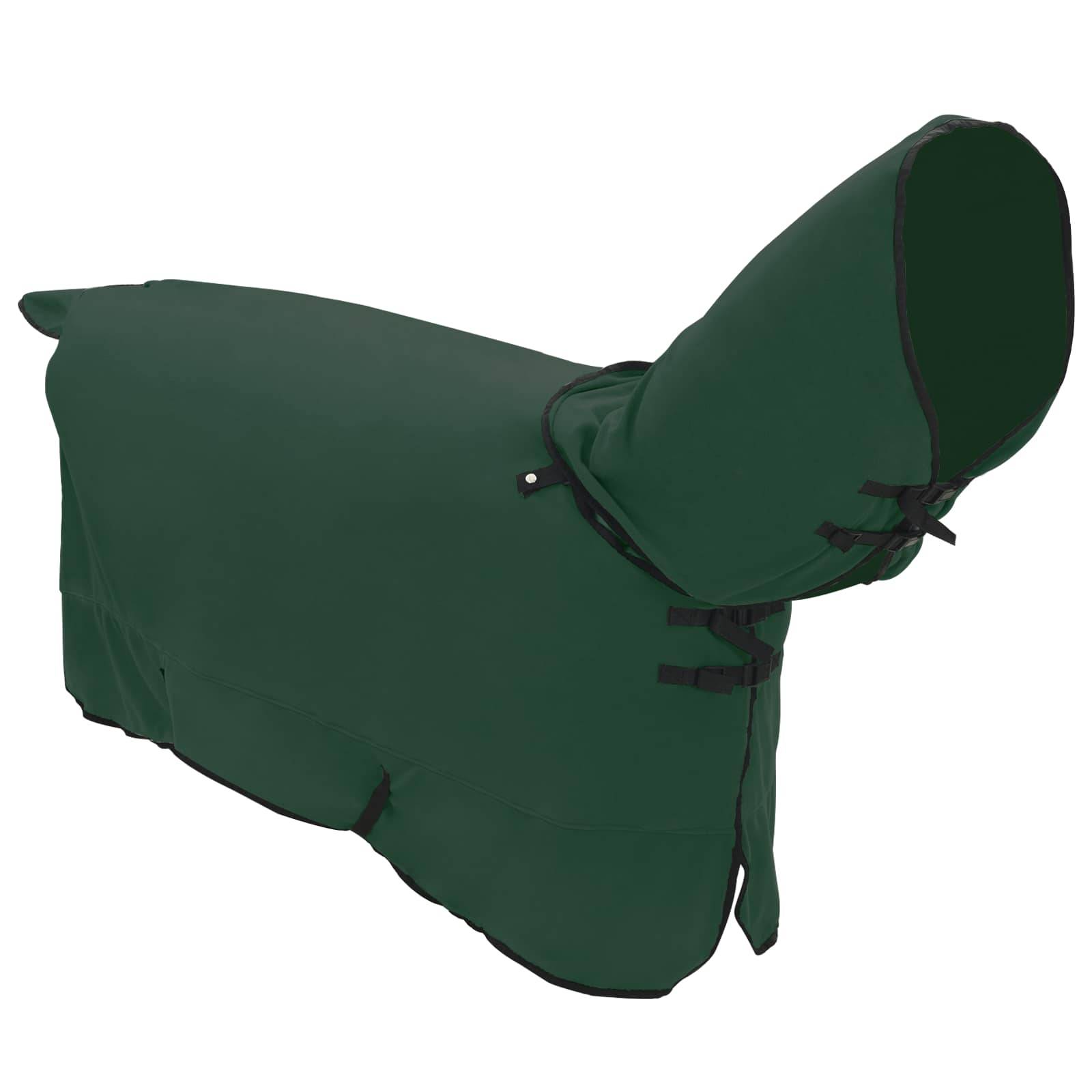vidaXL Pferdedecke Dunkelgrün 135 cm Polyester