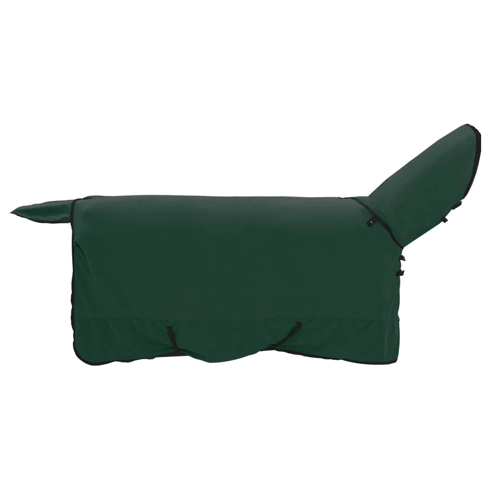 vidaXL Pferdedecke Dunkelgrün 135 cm Polyester