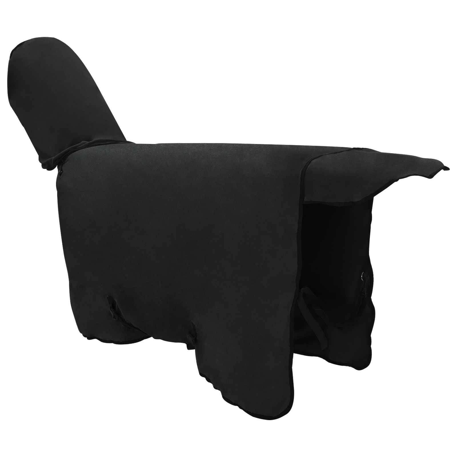 vidaXL Pferdedecke Schwarz 85 cm Polyester