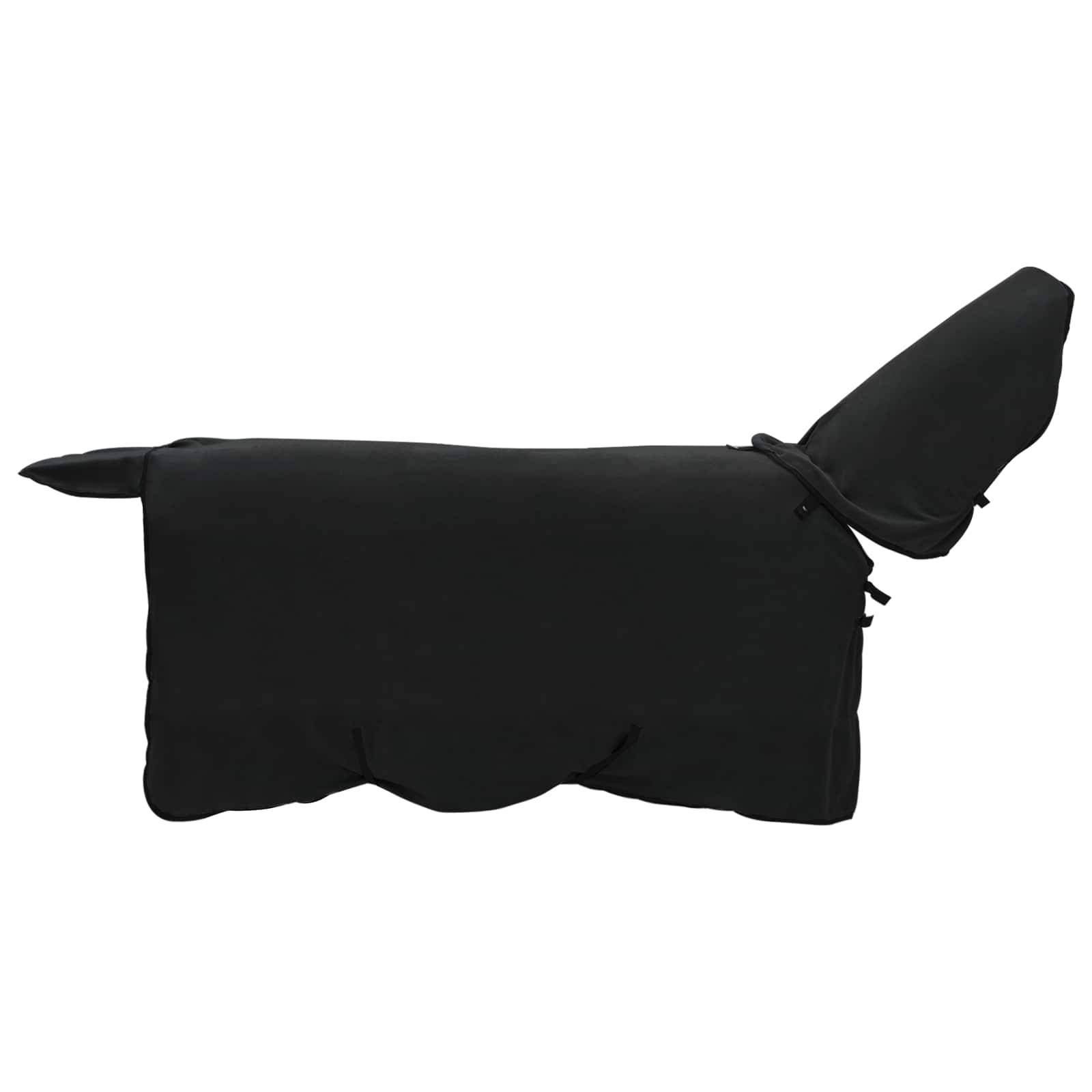 vidaXL Pferdedecke Schwarz 85 cm Polyester