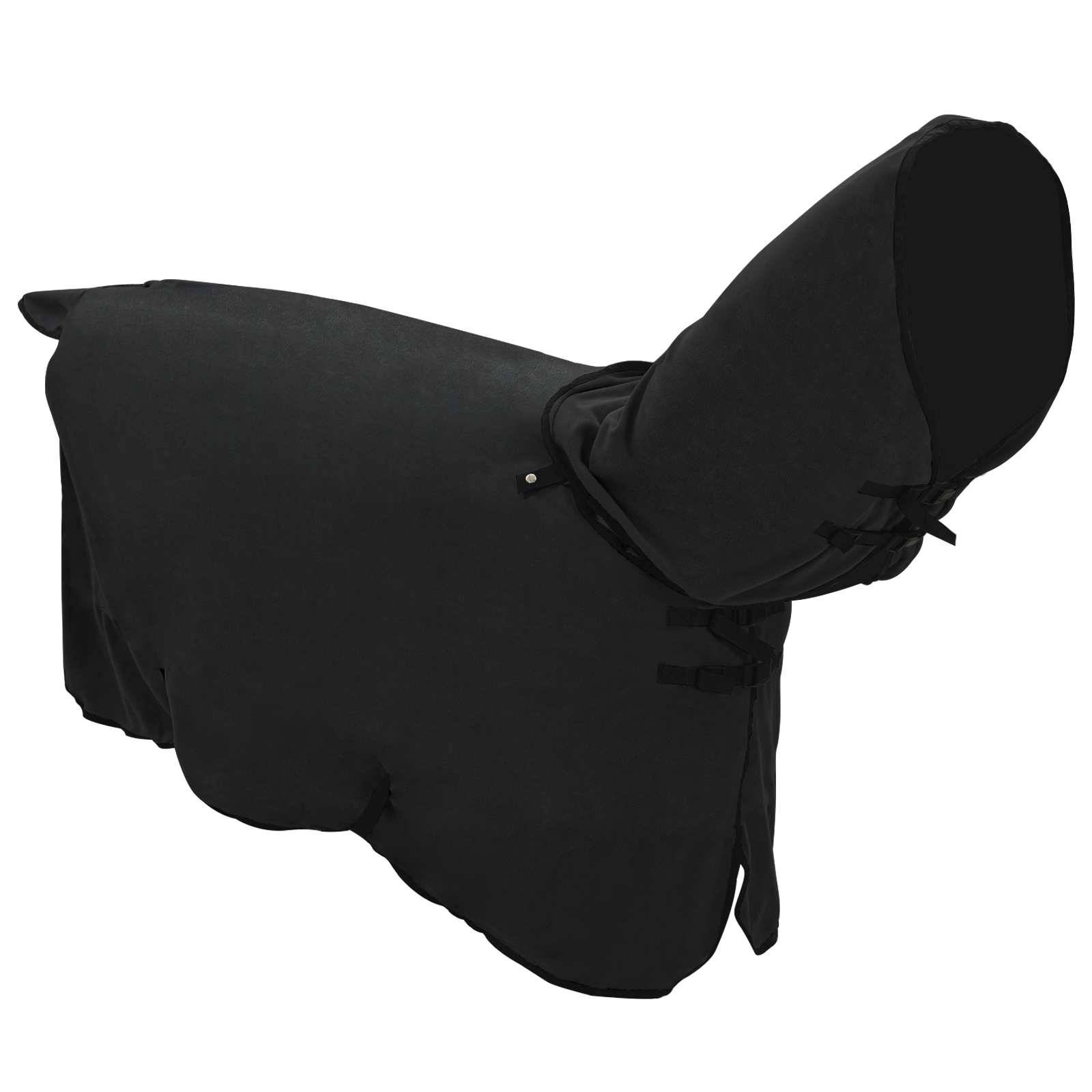 vidaXL Pferdedecke Schwarz 85 cm Polyester