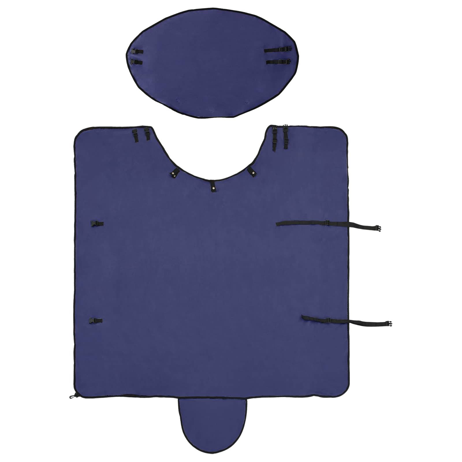 vidaXL Pferdedecke Marineblau 95 cm Polyester