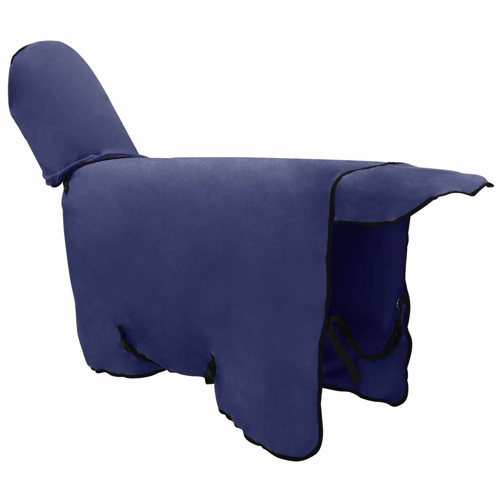 vidaXL Pferdedecke Marineblau 95 cm Polyester