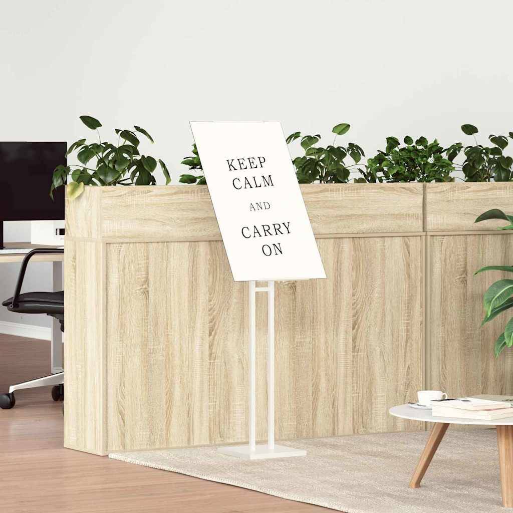 vidaXL Messestände 2 pcs Weiß 26,5 x 26,5 x 150 cm Stahl