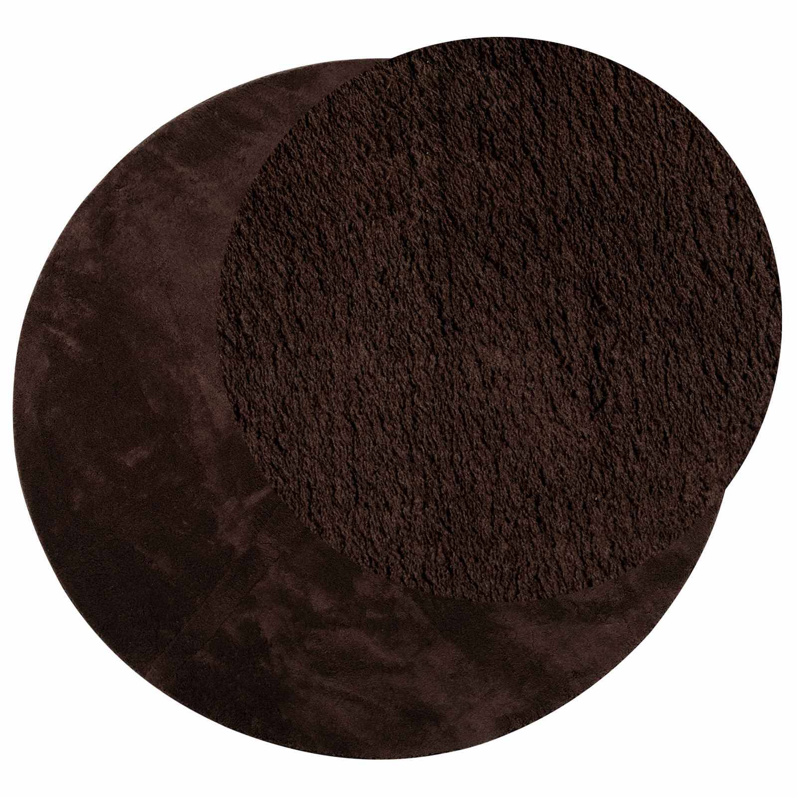 vidaXL Mittlerer Flor weicher und waschbarer Teppich HUARTE Braun