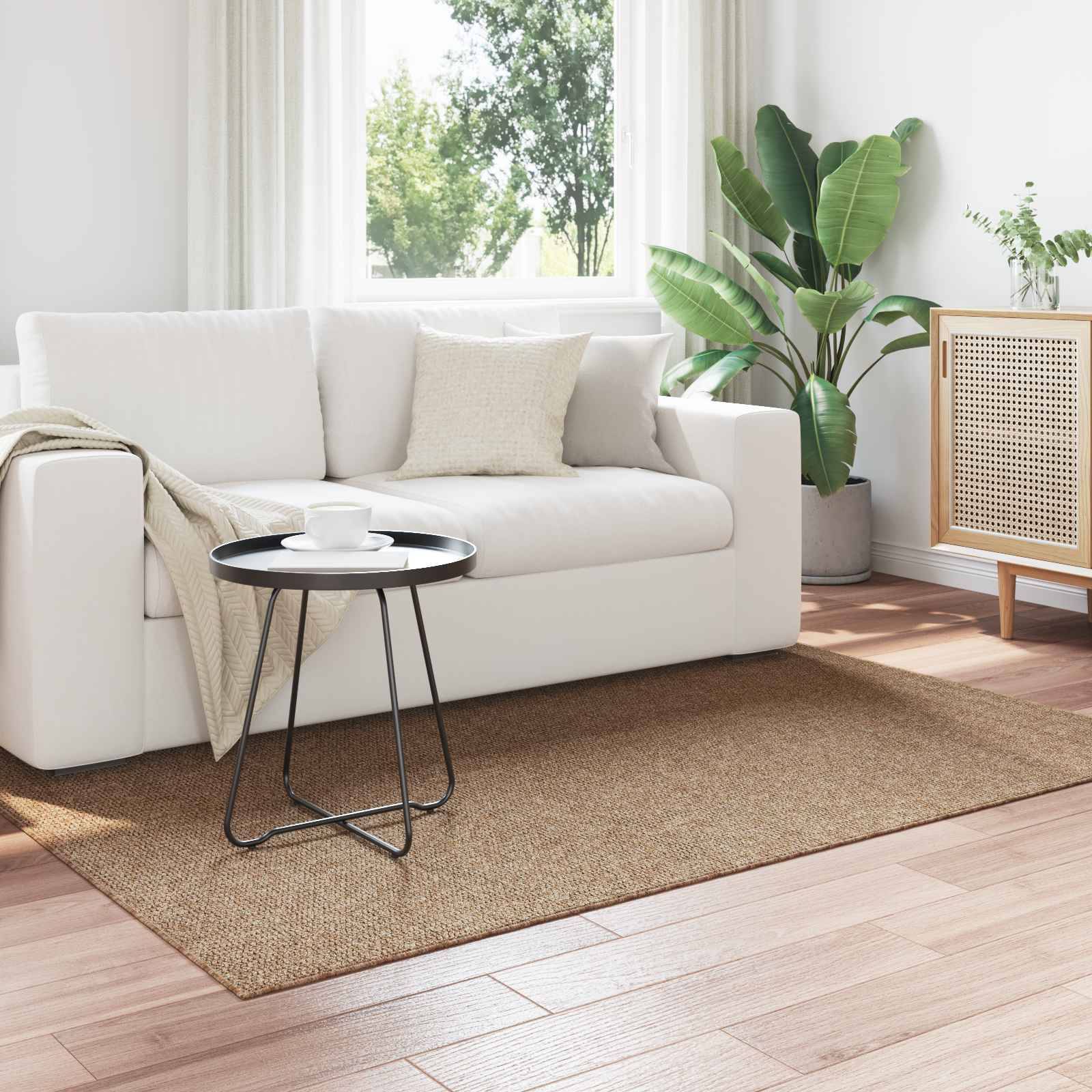 vidaXL Bereichsteppiche Rechtwinklig AGIRA Natur 200 x 140 cm