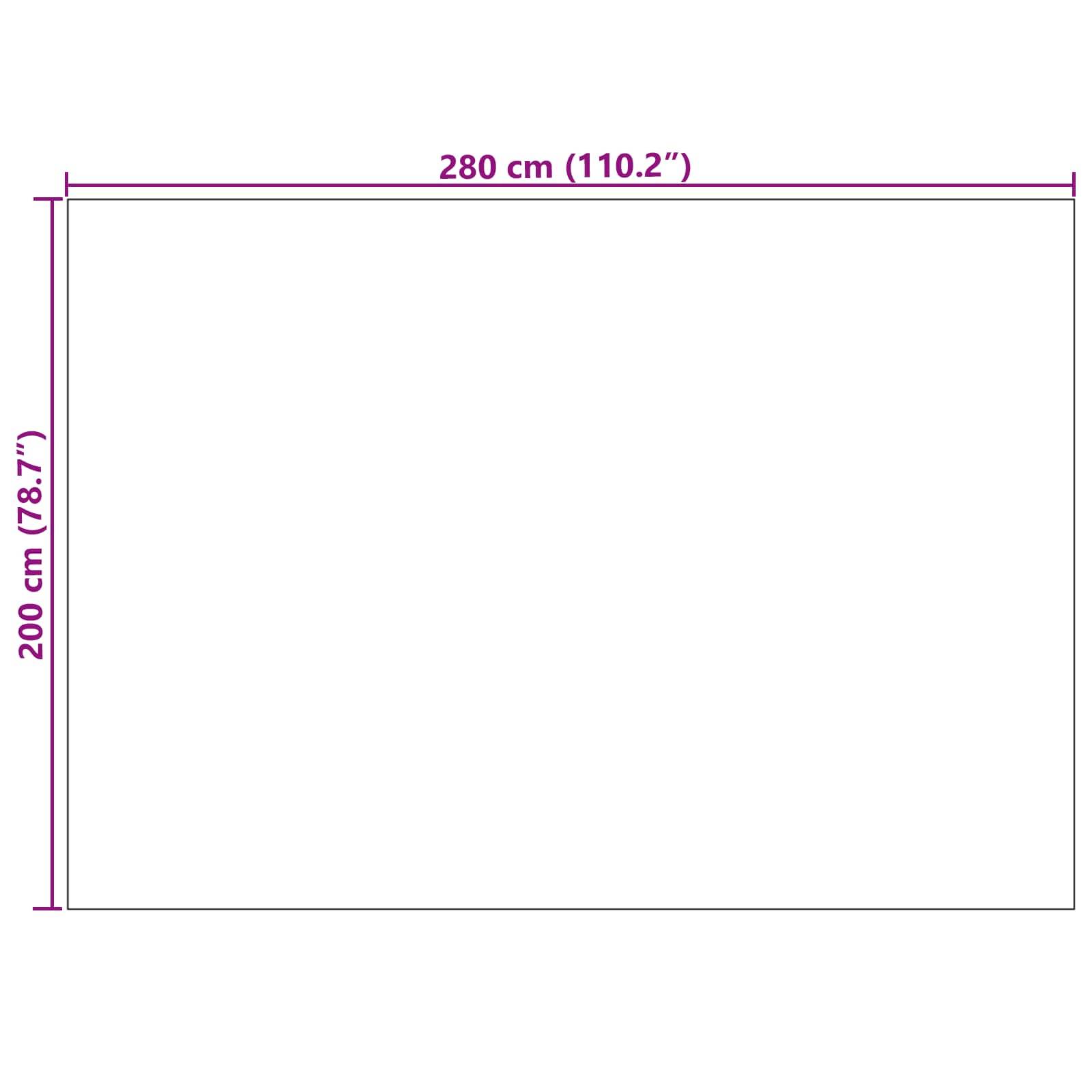 vidaXL Bereichsteppiche Rechtwinklig FARO Creme 280 x 200 cm Polyester
