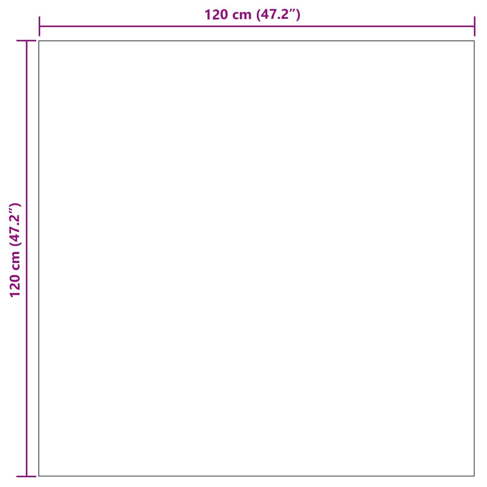 vidaXL Bereichsteppiche PALMERAS Beige 120 x 120 cm Polyester