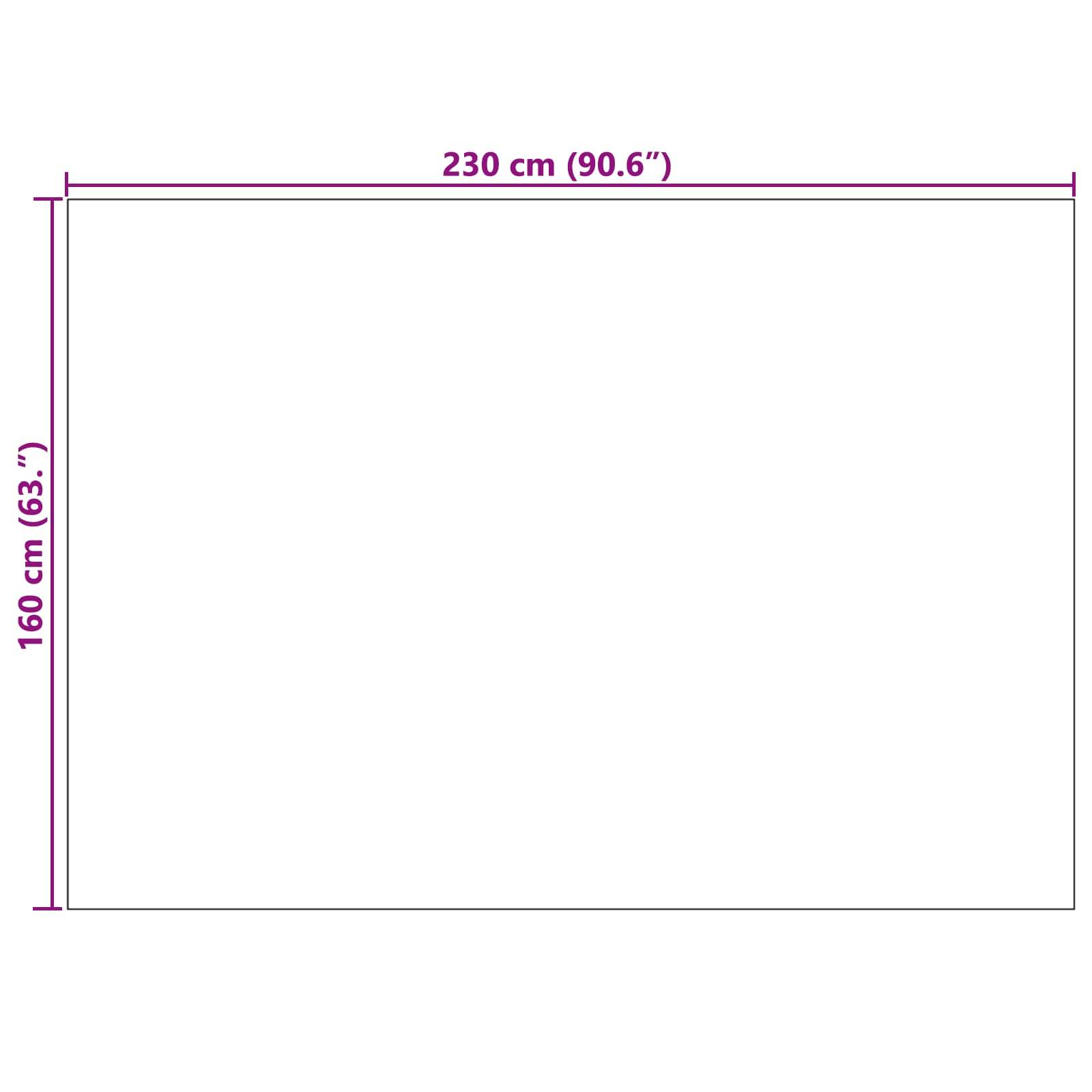 vidaXL Bereichsteppiche Rechtwinklig FARO Creme 230 x 160 cm Polyester