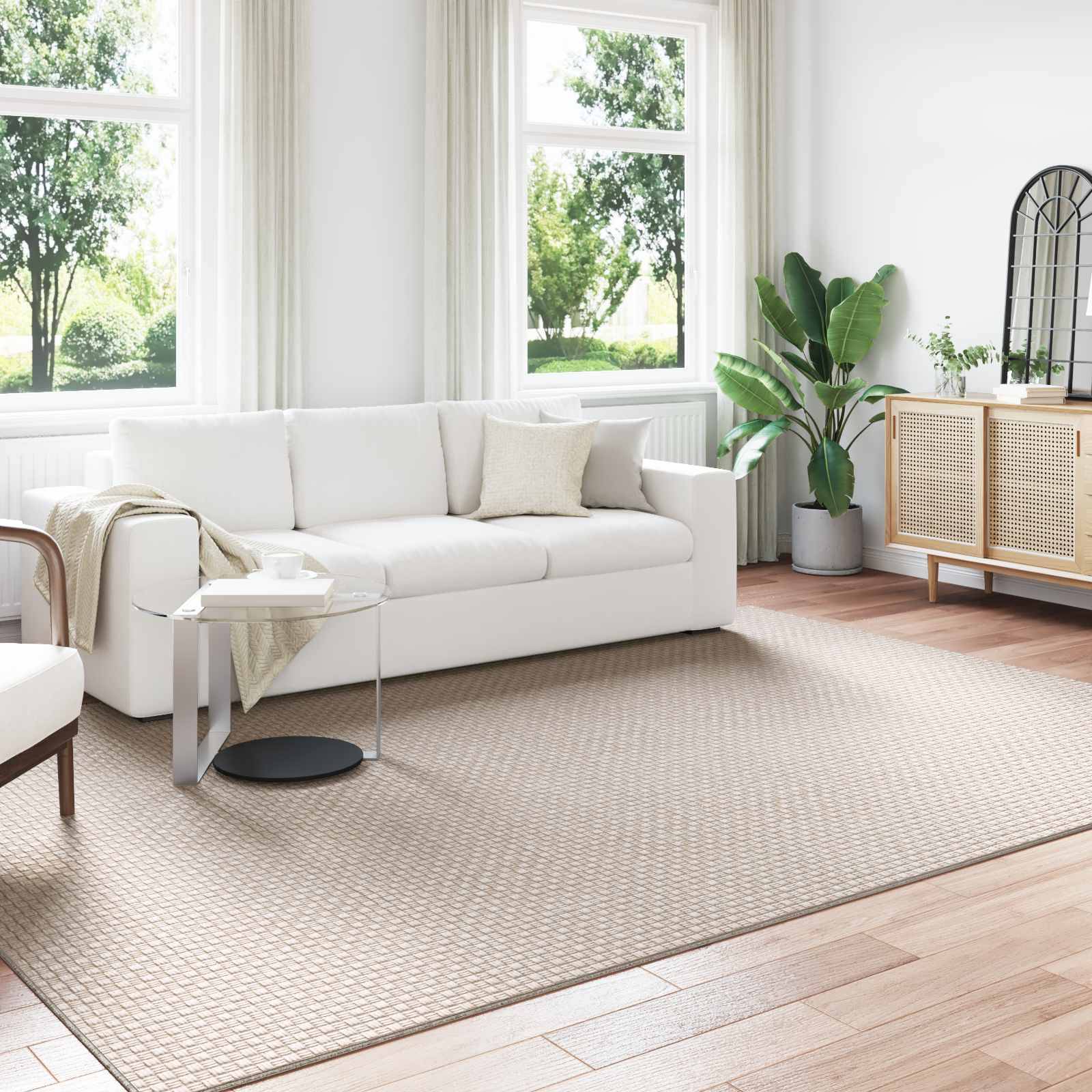vidaXL Bereichsteppiche Rechtwinklig FARO Creme 280 x 200 cm Polyester