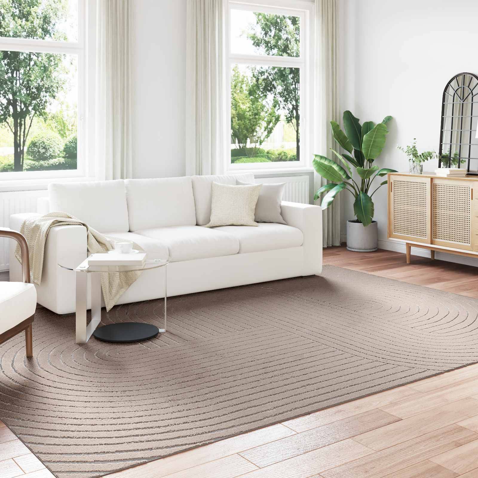 vidaXL Bereichsteppiche PALMERAS Beige 340 x 240 cm Polyester