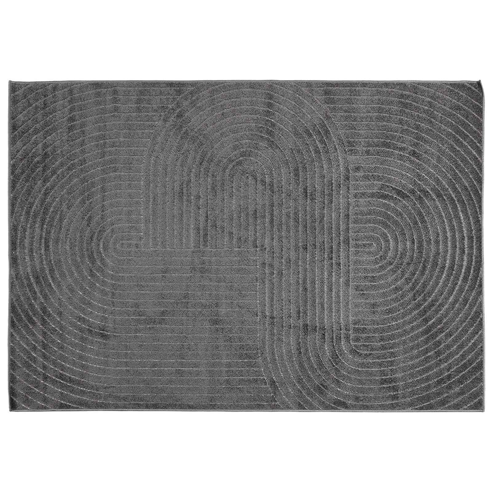 vidaXL Bereichsteppiche PALMERAS Anthrazit 170 x 120 cm Polyester