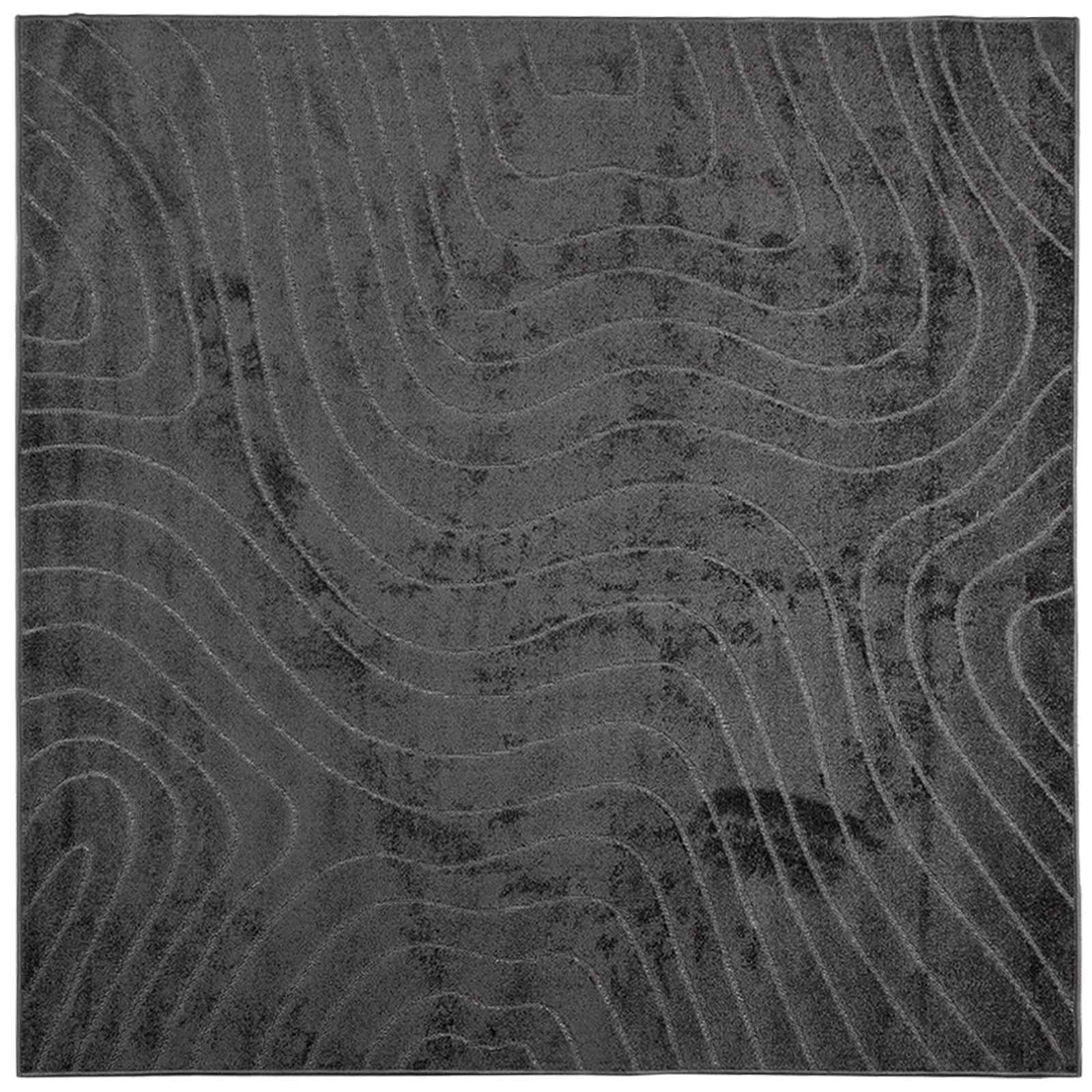 vidaXL Bereichsteppiche PALMERAS Anthrazit 240 x 240 cm Polyester