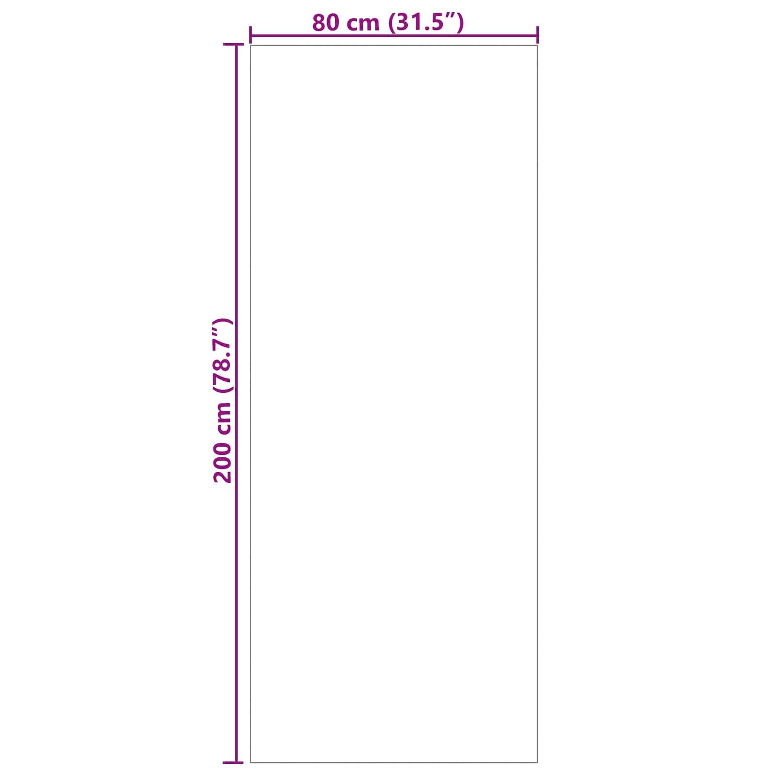 vidaXL Bereichsteppiche PALMERAS Grün 80 x 200 cm Polyester