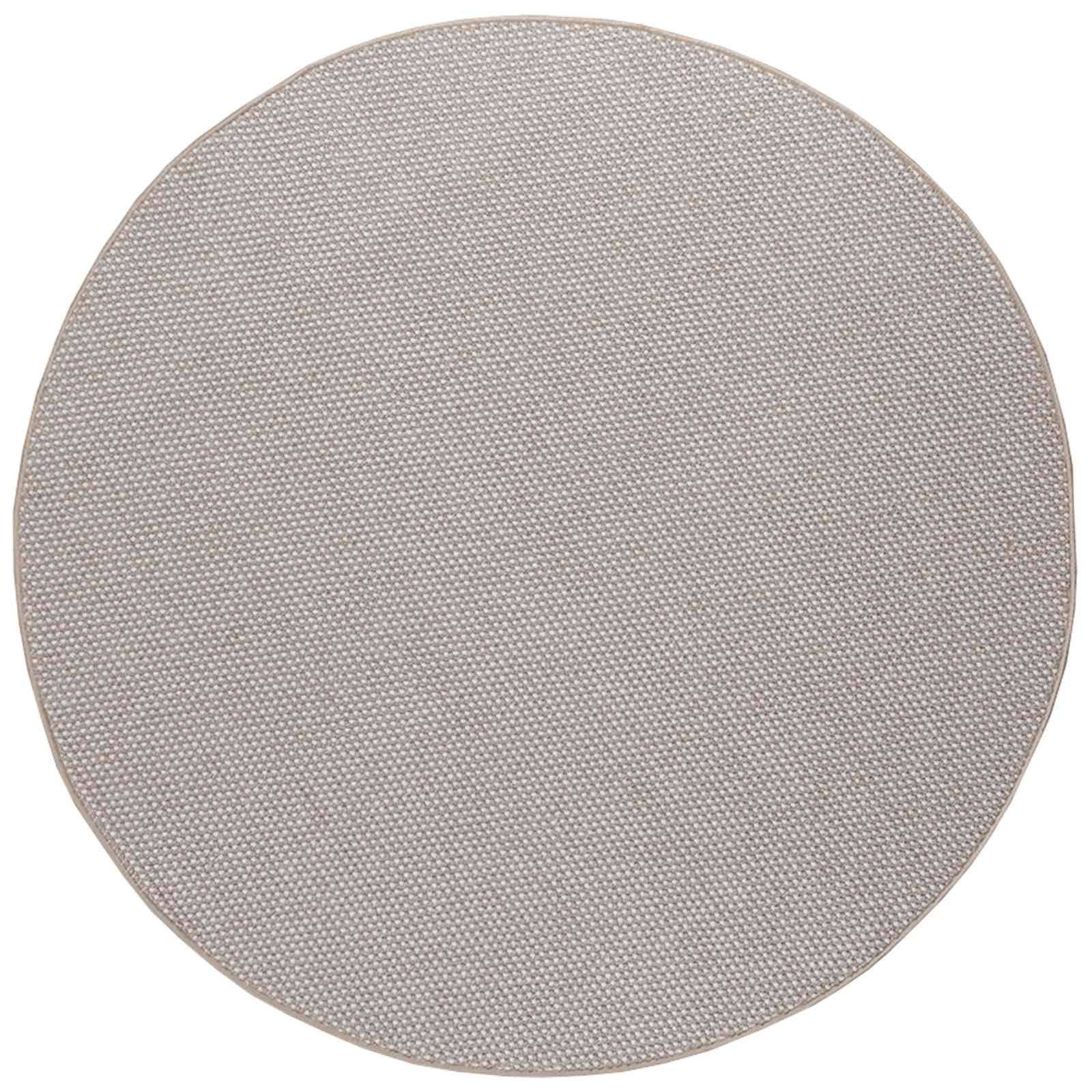 vidaXL Bereichsteppiche Rund LUGO Creme und Taupe Ø 160 CM Polyester
