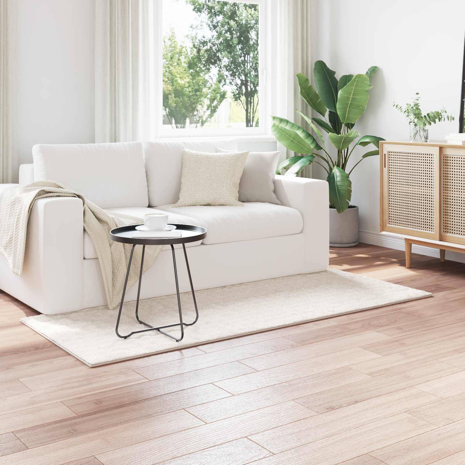 vidaXL Bereichsteppiche Rechtwinklig SIROLO Creme 150 x 80 cm