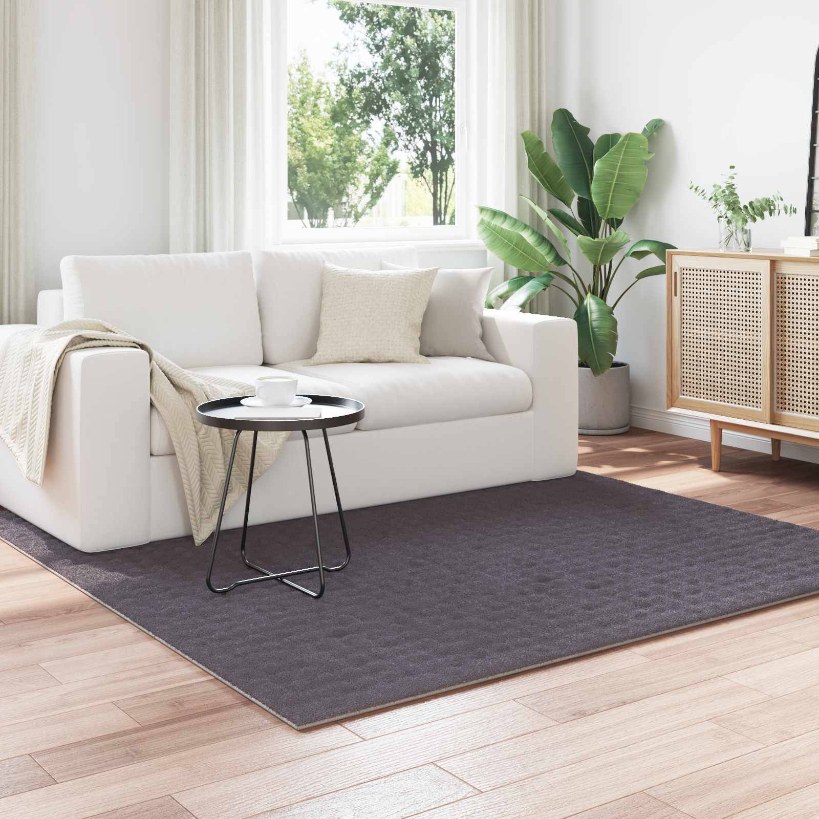 vidaXL Bereichsteppiche SIROLO Anthrazit 200 x 200 cm Polyester