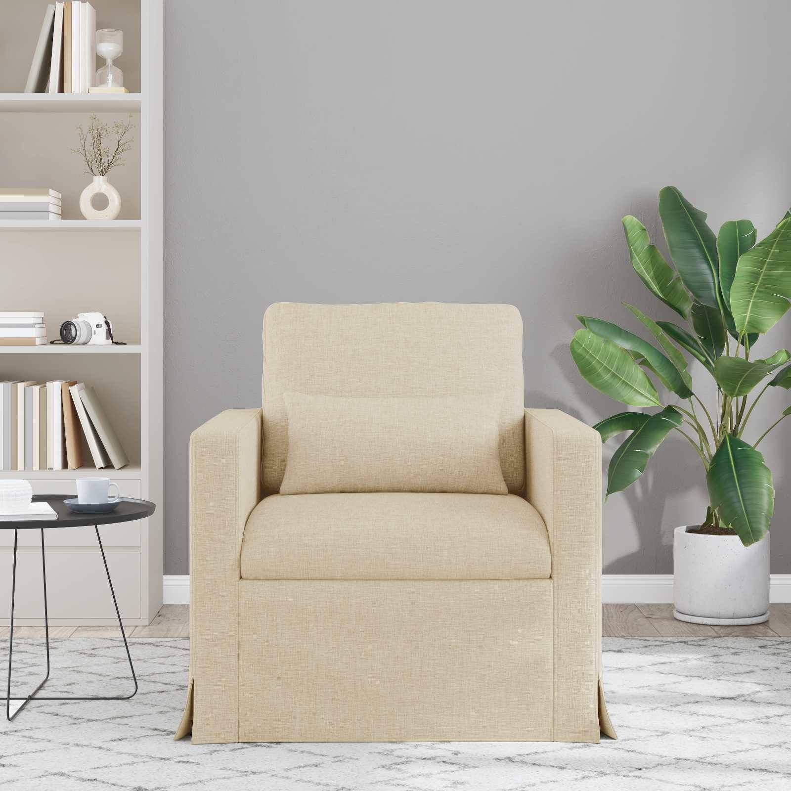 vidaXL Sofa Creme 78 x 78 x 80 cm Stoff