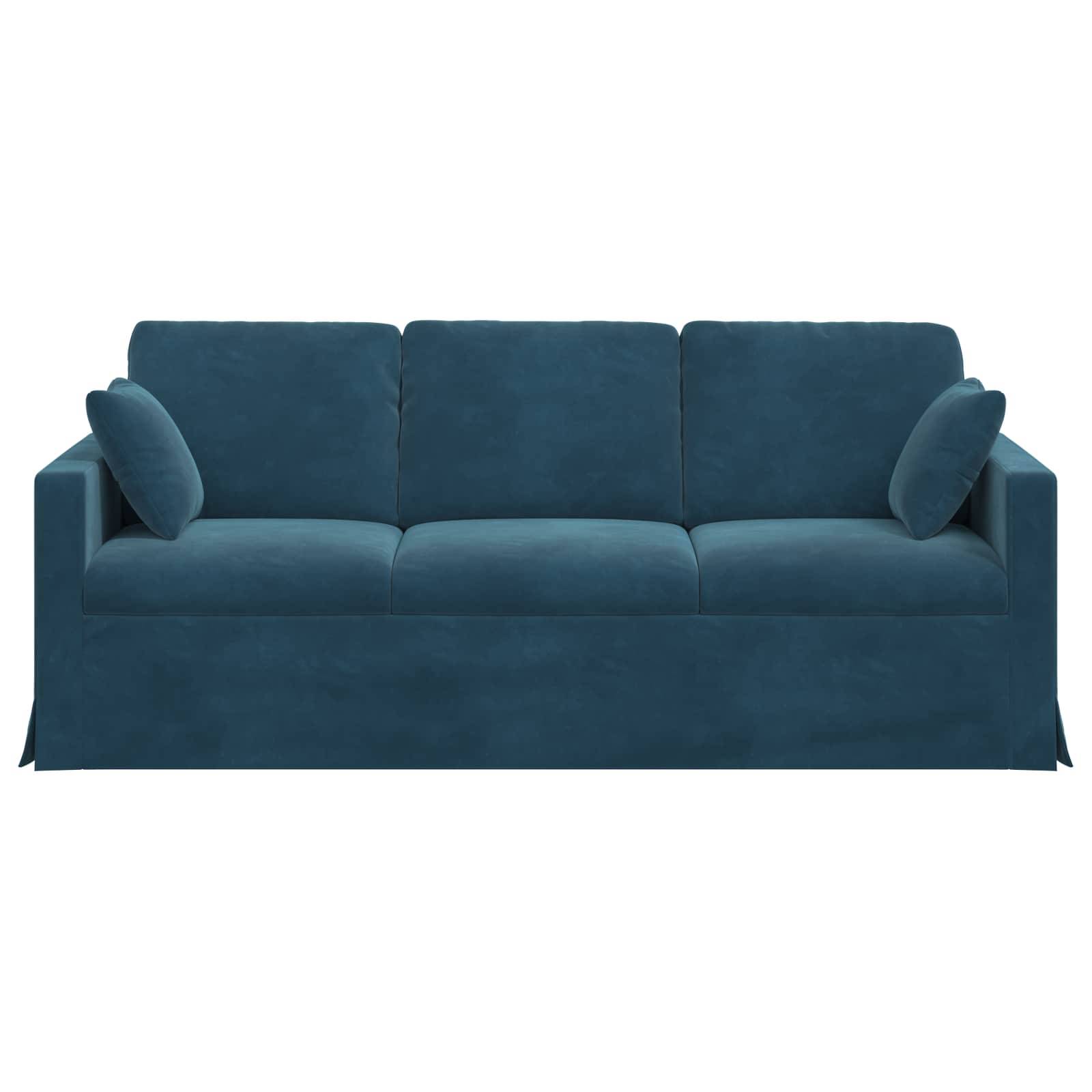 vidaXL Sofa Blau 198 x 78 x 80 cm Samt