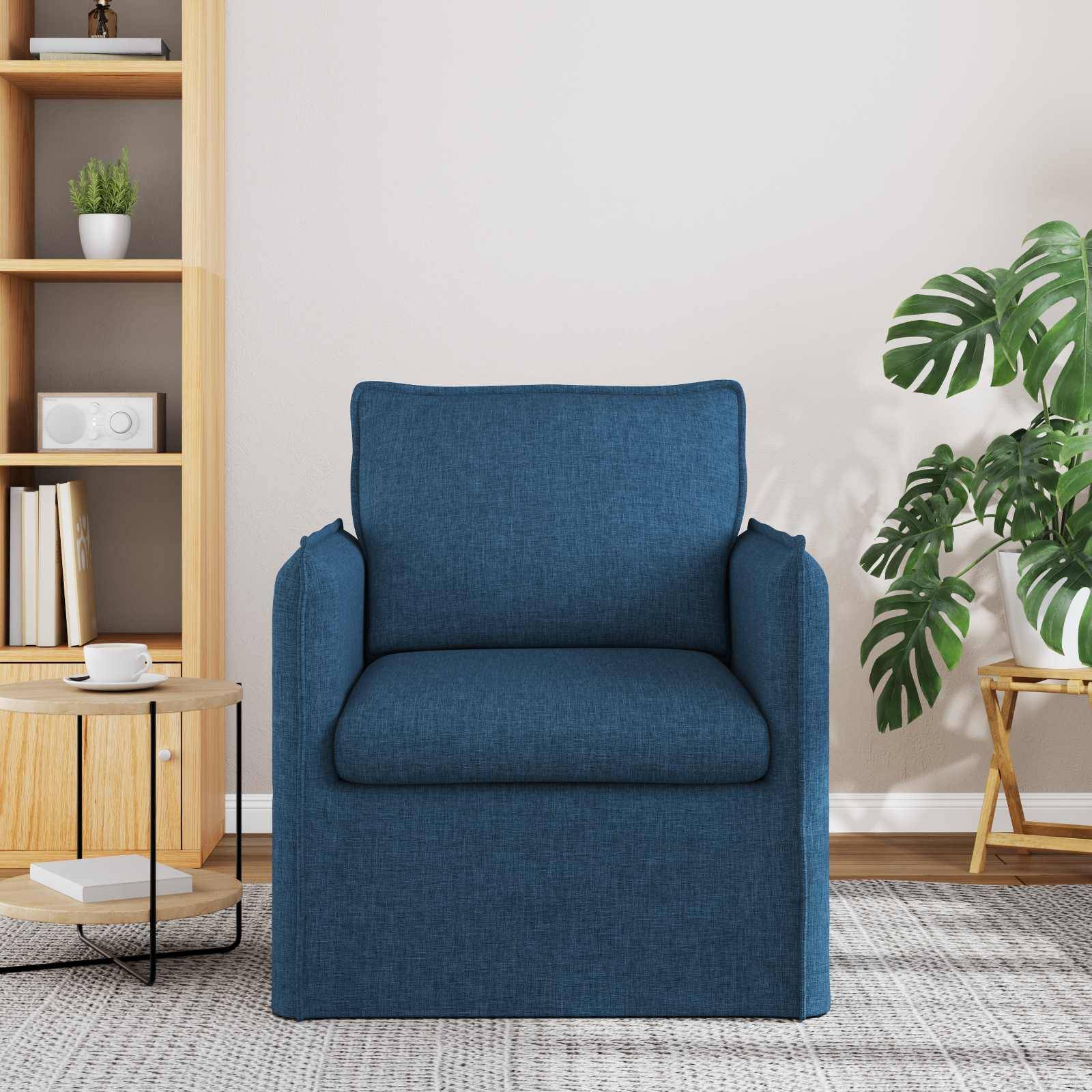vidaXL Sofa Blau 75 x 82 x 85 cm Stoff