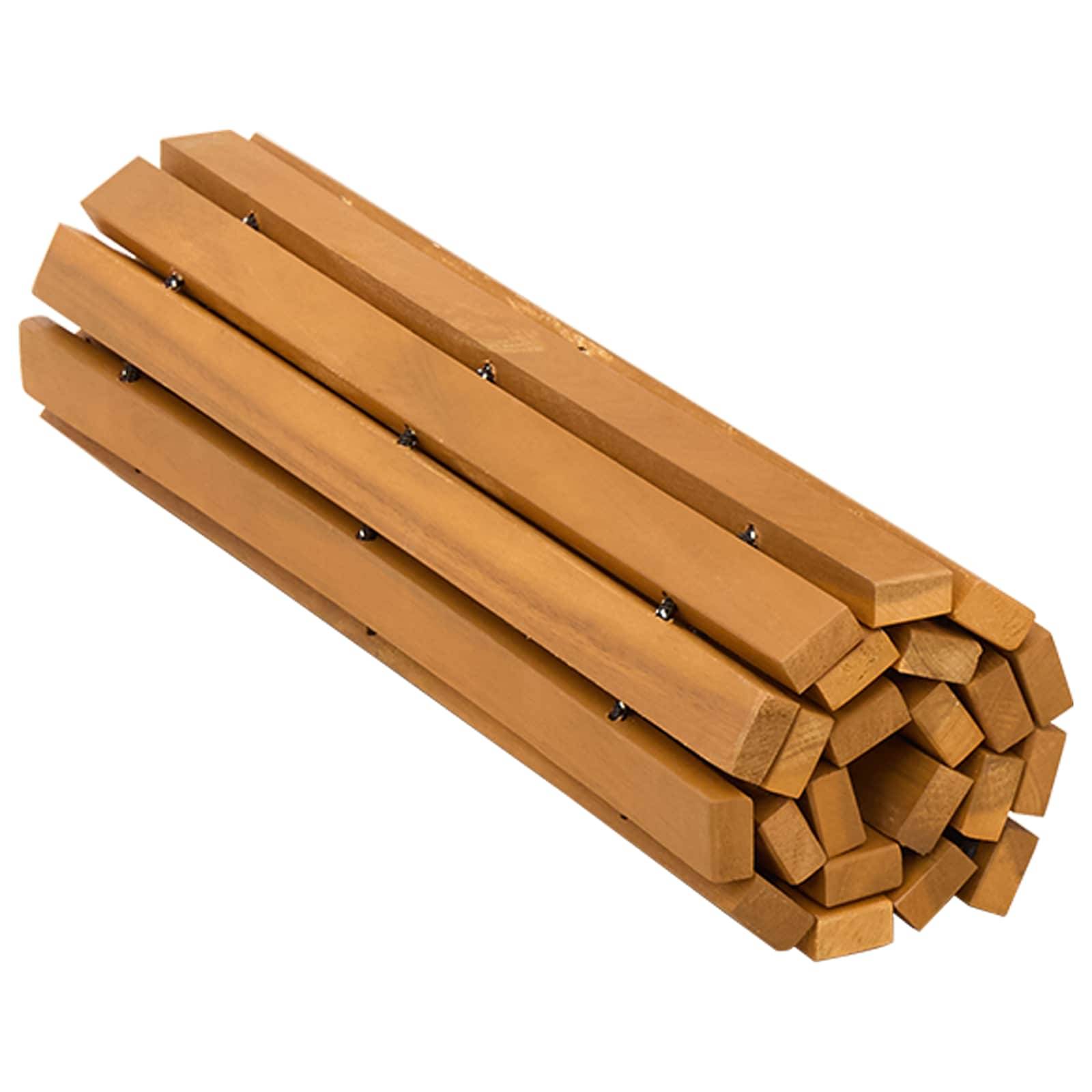 vidaXL Badematte Braun 60 x 40 cm Massives Akazienholz