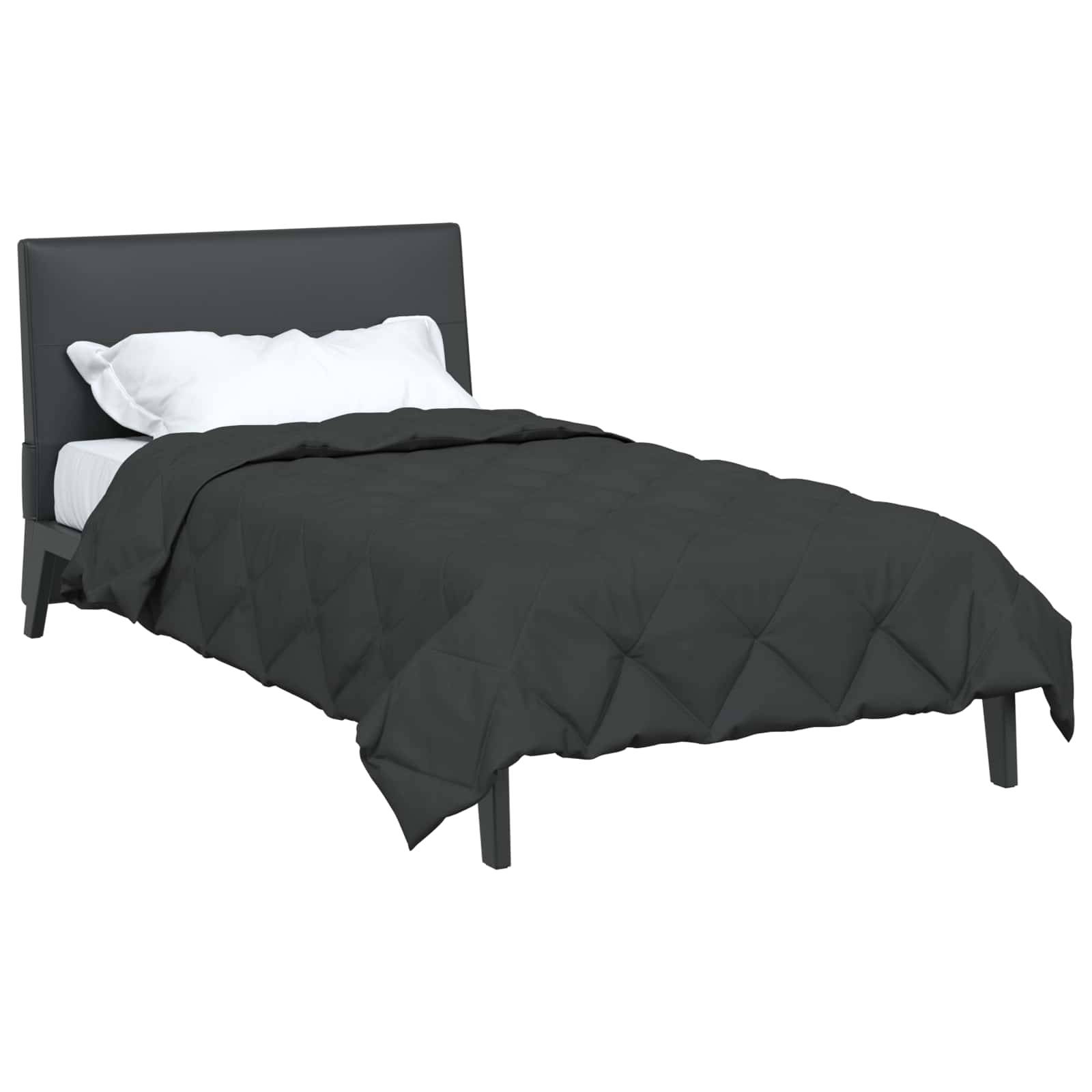 vidaXL Sommerdecke Anthrazit 220 x 155 cm Mikrofaser