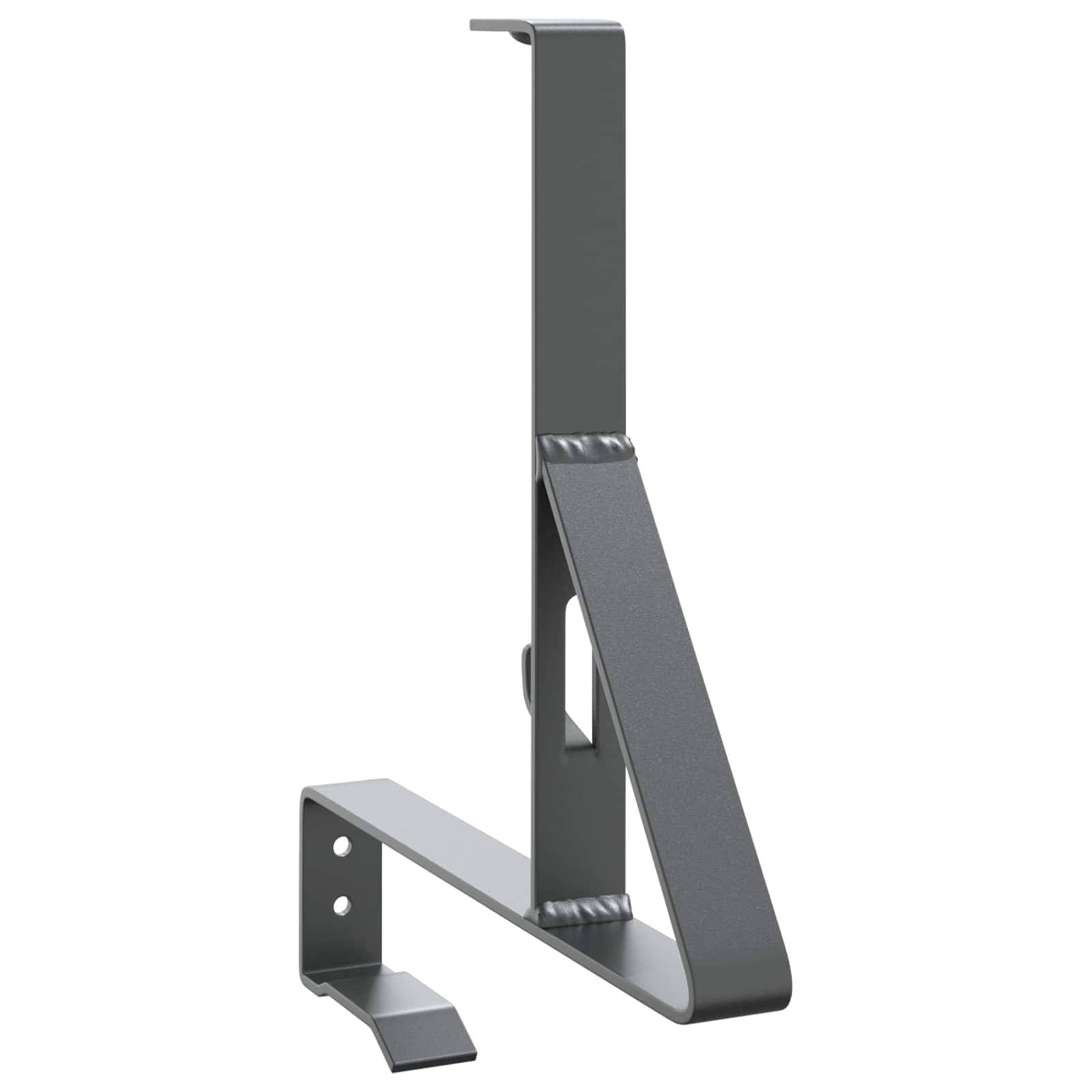 vidaXL Schneewächter Unterstützung Anthrazit 29,5 x 3 x 34,5 cm Stahl