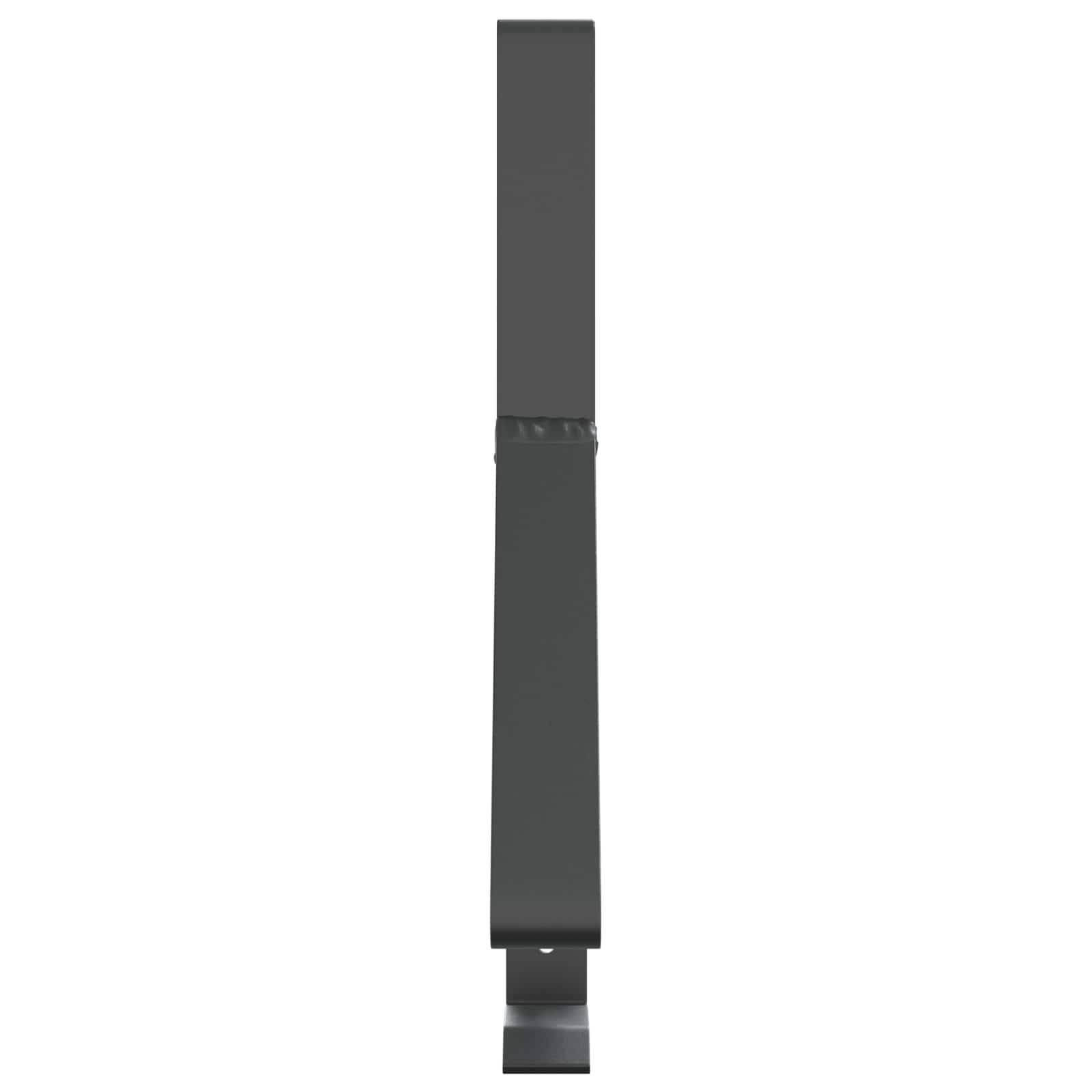 vidaXL Schneewächter Unterstützung Anthrazit 29,5 x 3 x 34,5 cm Stahl