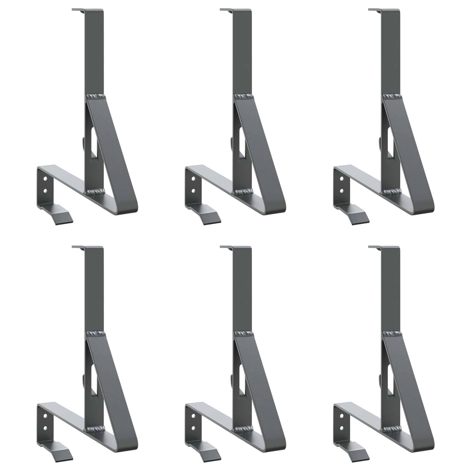 vidaXL Schneewächter Unterstützung 6 pcs Anthrazit 29,5 x 3 x 34,5 cm