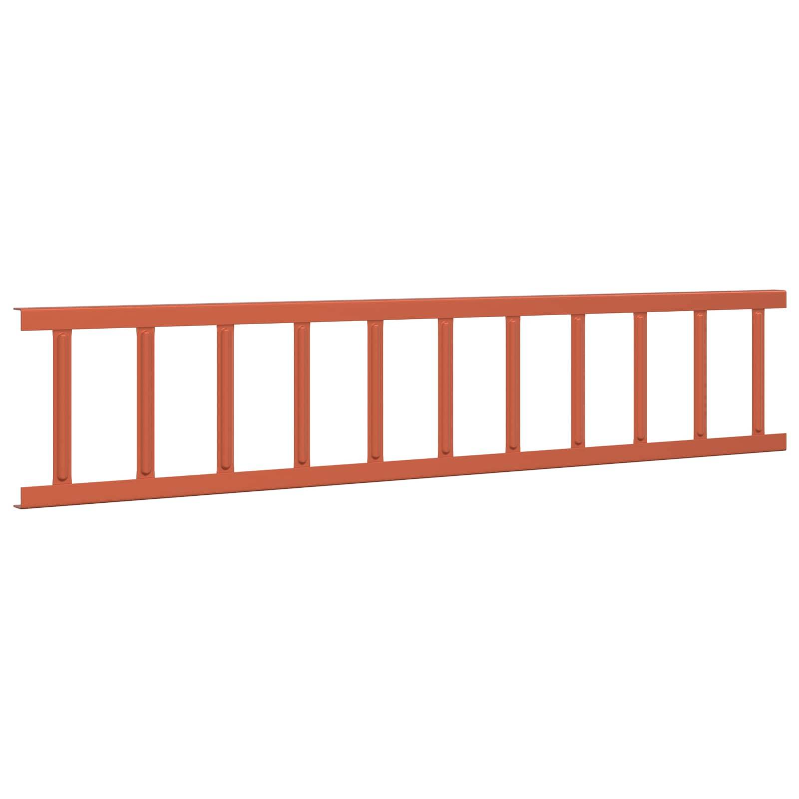 vidaXL Dachschneeschild Rot 100 x 2,5 x 20 cm Stahl