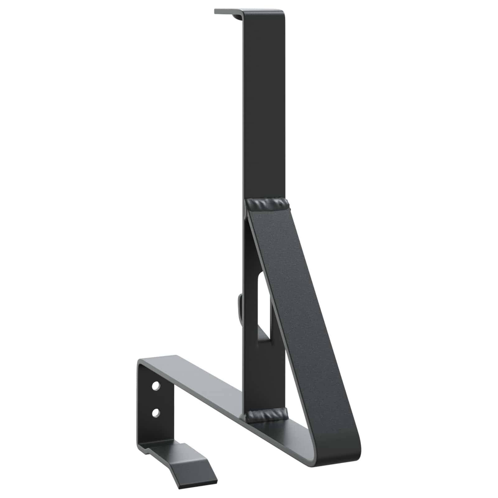 vidaXL Schneewächter Unterstützung 6 pcs Schwarz 29,5 x 3 x 34,5 cm