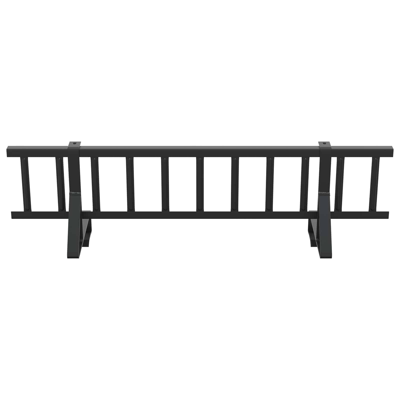 vidaXL Dachschneeschild Schwarz 100 x 29,5 x 34,5 cm Stahl