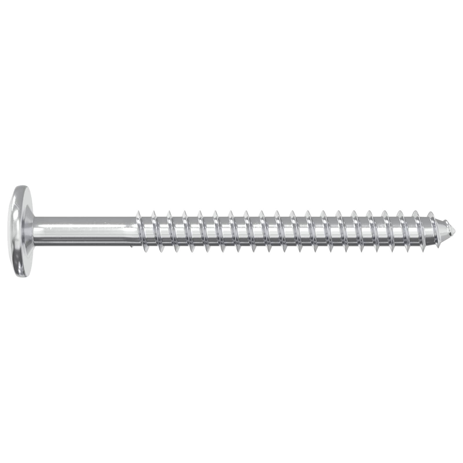 vidaXL Holzschrauben 2 pcs Silber M6 x 70 mm Stahl