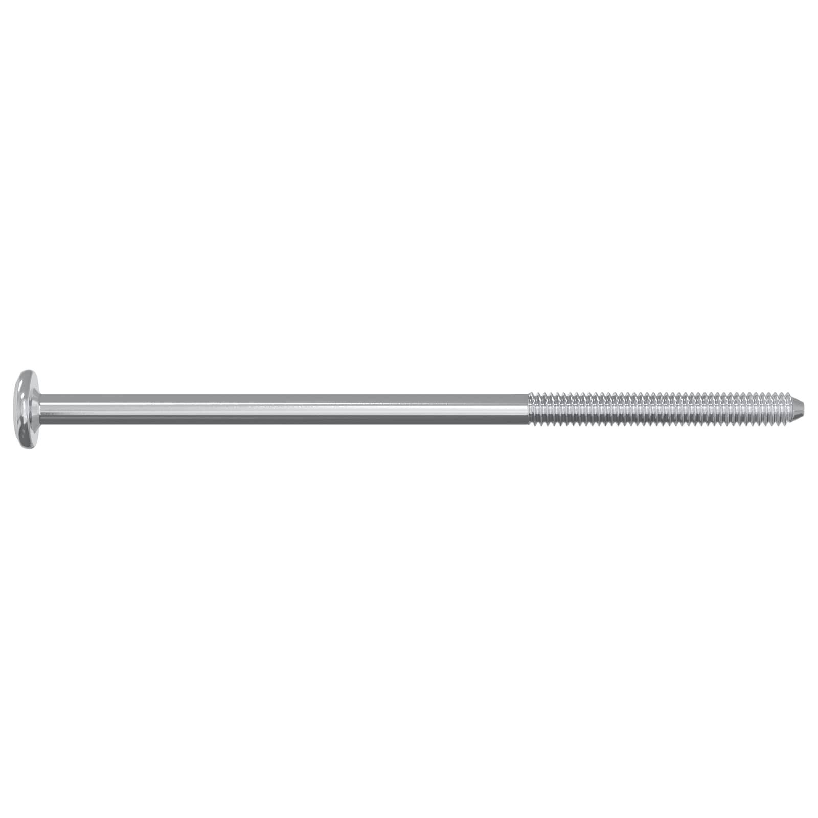 vidaXL Schraube 2 pcs Silber M6 x 120 mm Stahl